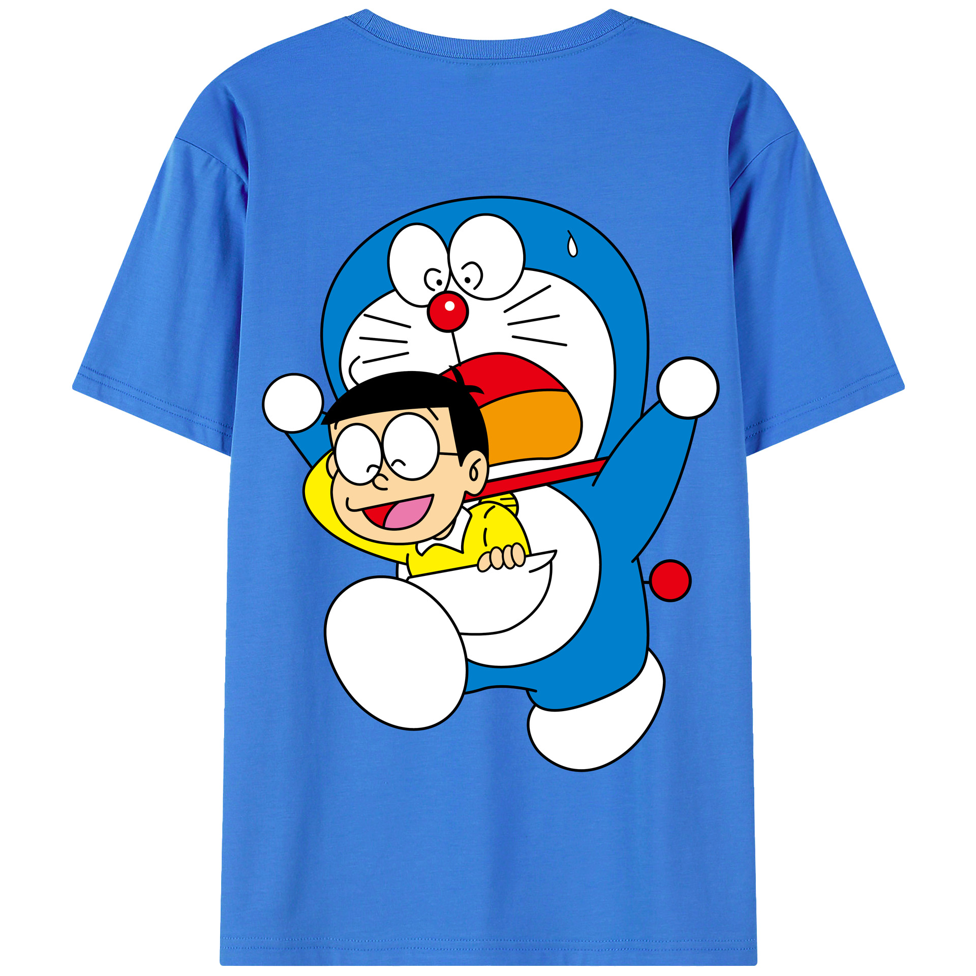 （画像用） ドラえもん Doraemon 綿100％半袖Tシャツ（背面プリント）
