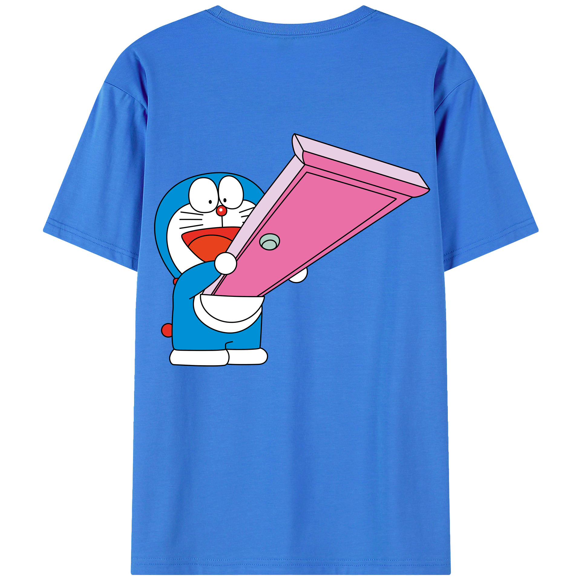 （画像用） ドラえもん Doraemon 綿100％半袖Tシャツ（背面プリント）