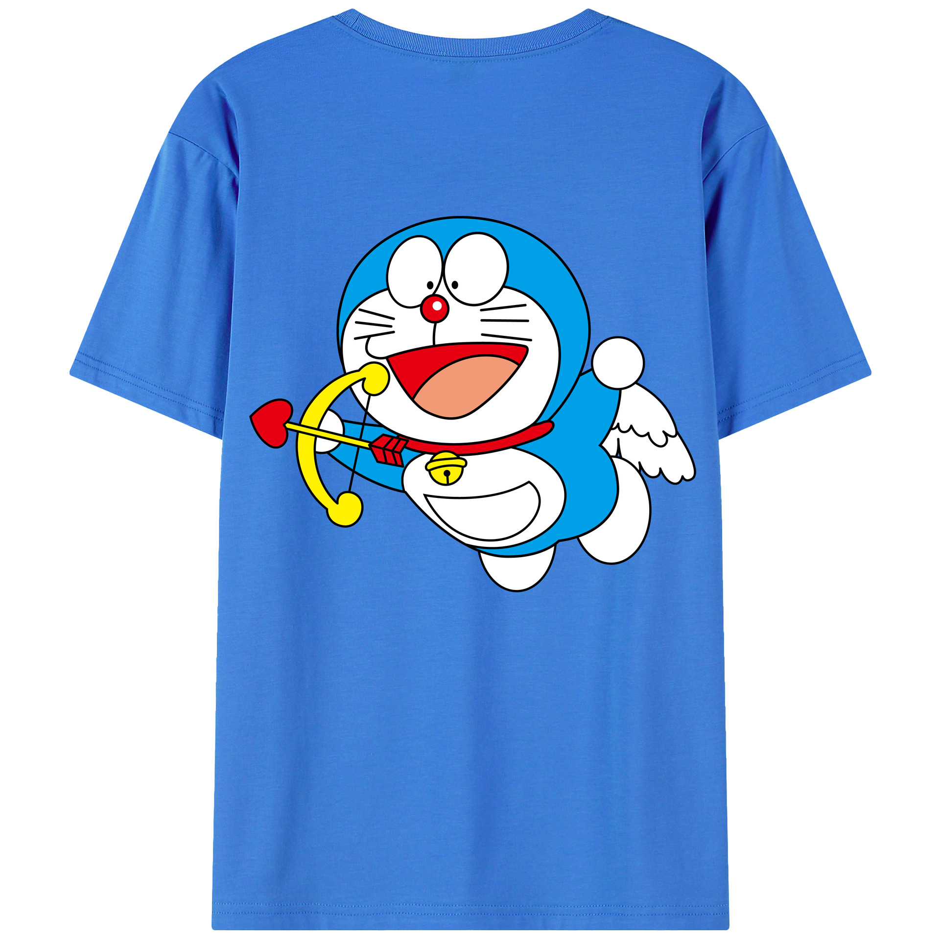 （画像用） ドラえもん Doraemon 綿100％半袖Tシャツ（背面プリント）
