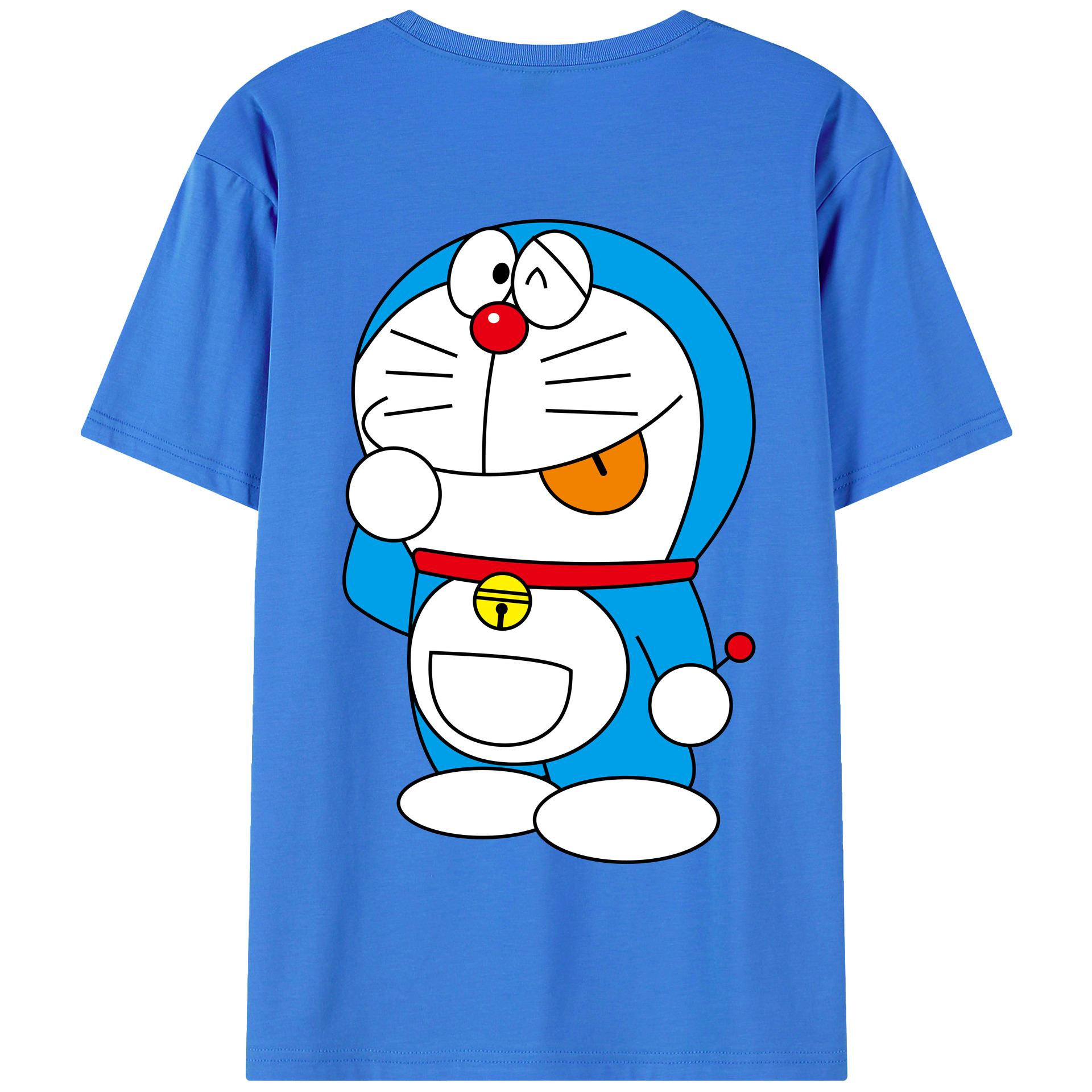 （画像用） ドラえもん Doraemon 綿100％半袖Tシャツ（背面プリント）