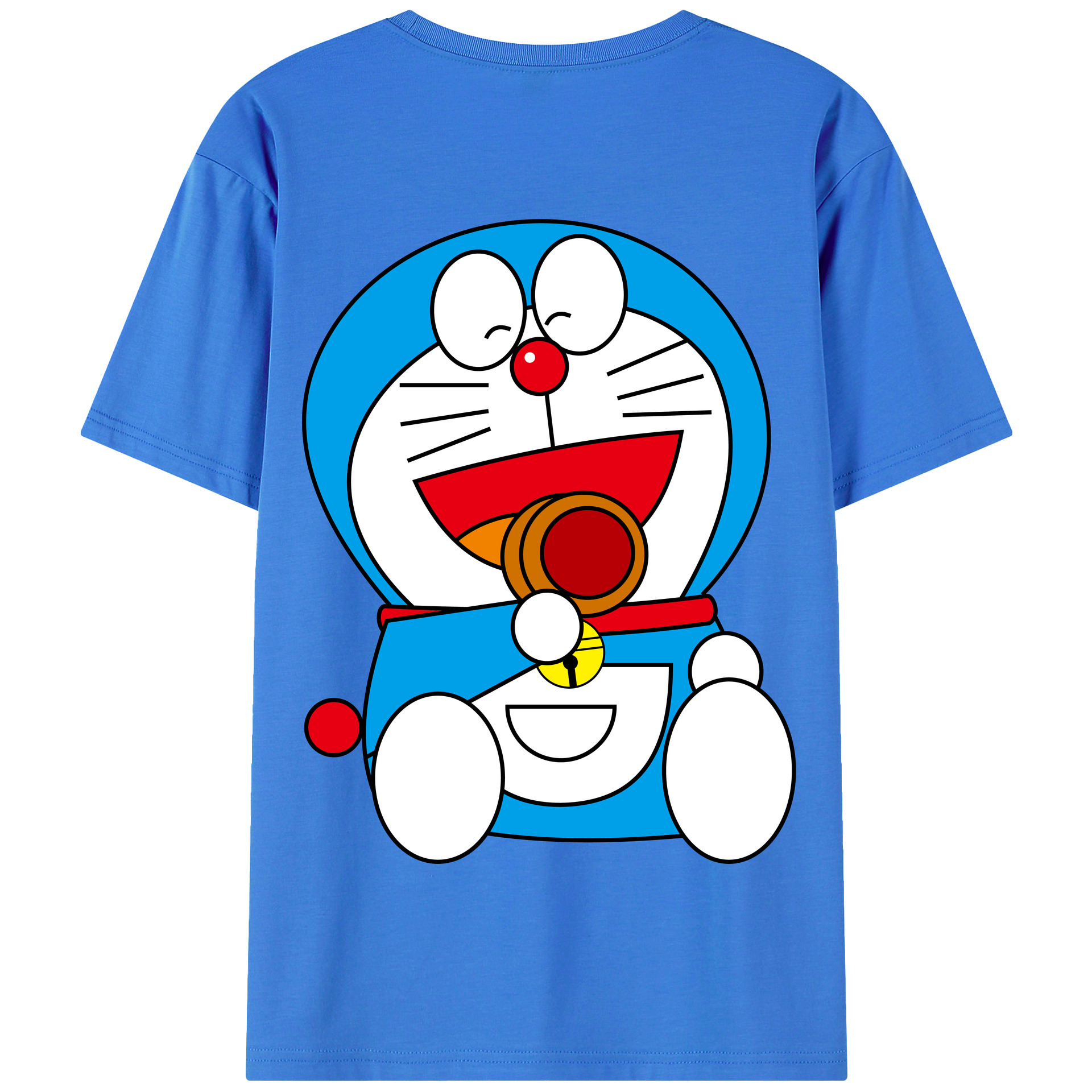 （画像用） ドラえもん Doraemon 綿100％半袖Tシャツ（背面プリント）