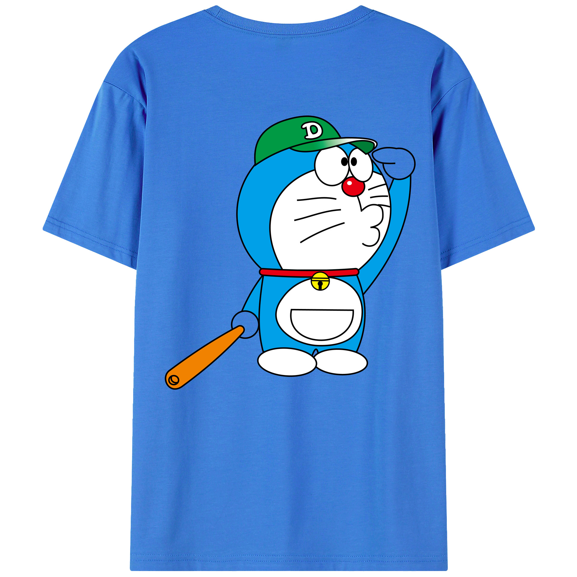 （画像用） ドラえもん Doraemon 綿100％半袖Tシャツ（背面プリント）