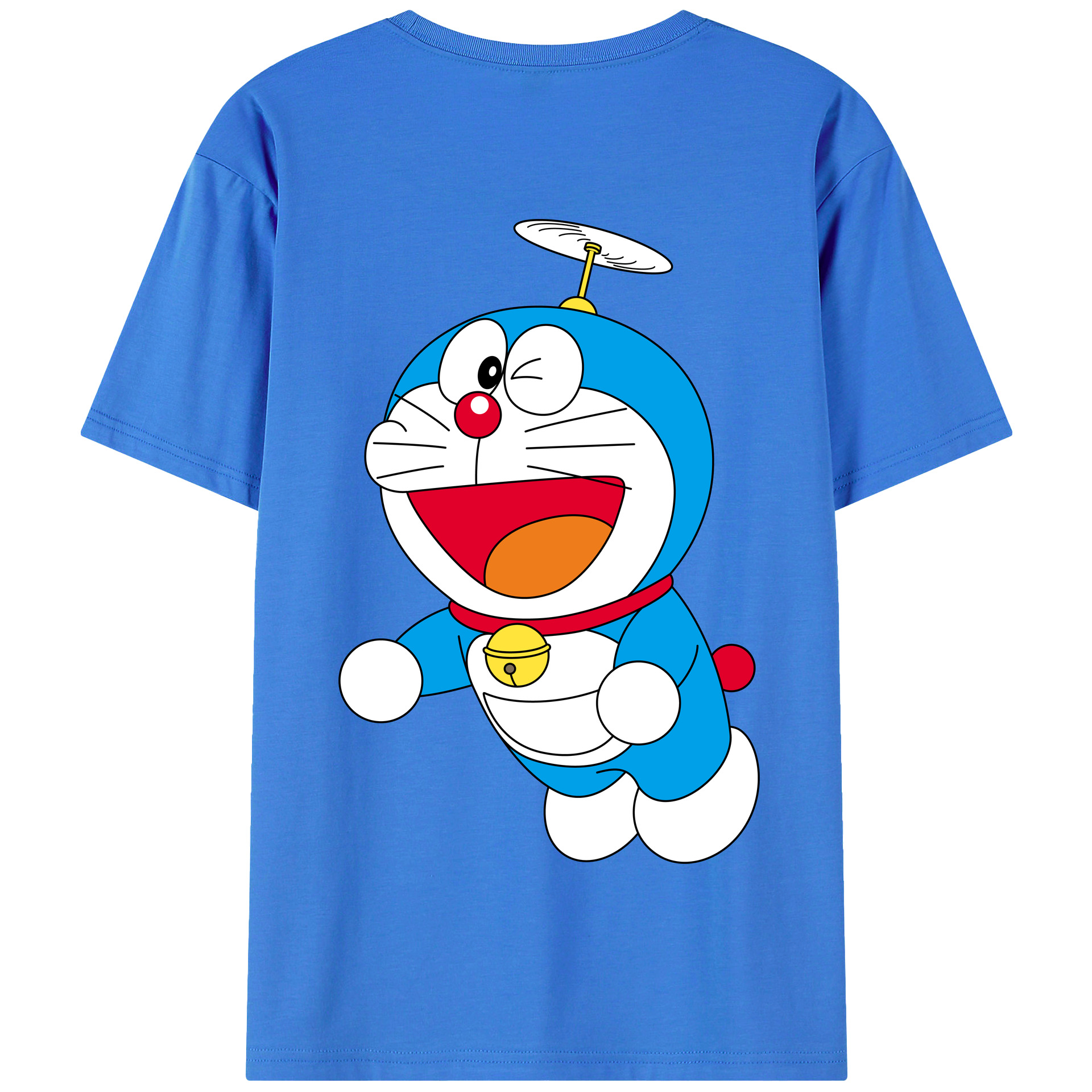 （画像用） ドラえもん Doraemon 綿100％半袖Tシャツ（背面プリント）
