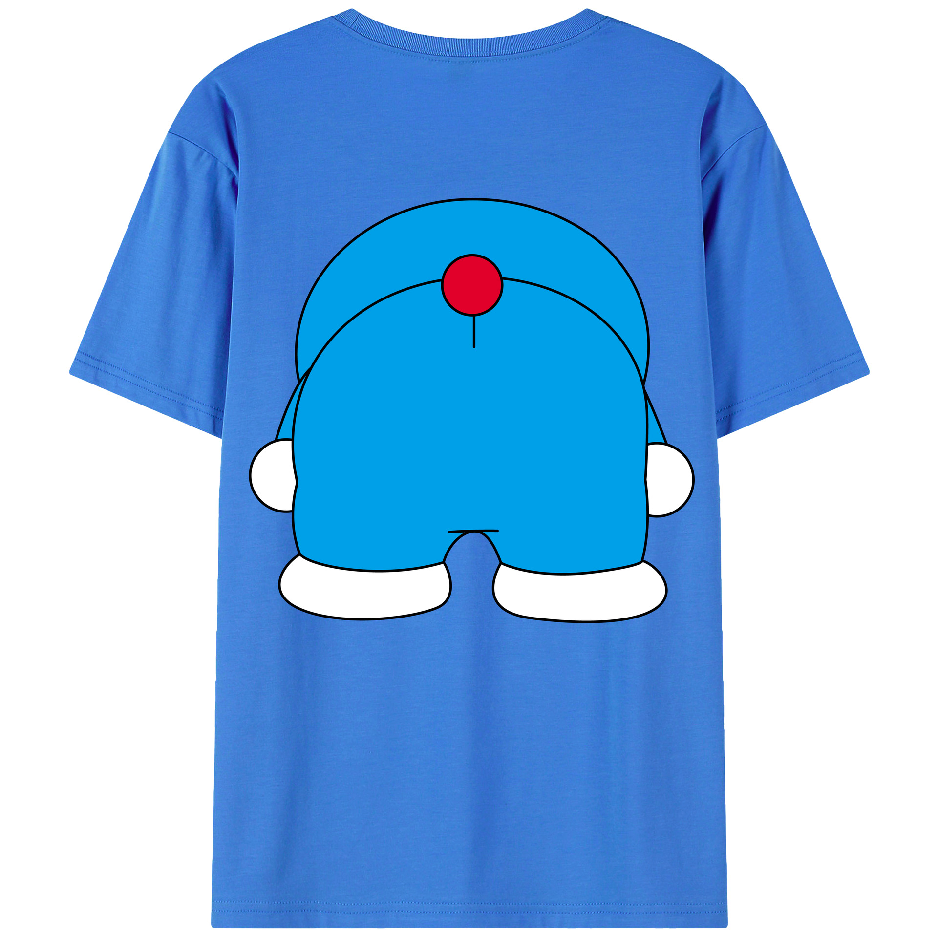 （画像用） ドラえもん Doraemon 綿100％半袖Tシャツ（背面プリント）