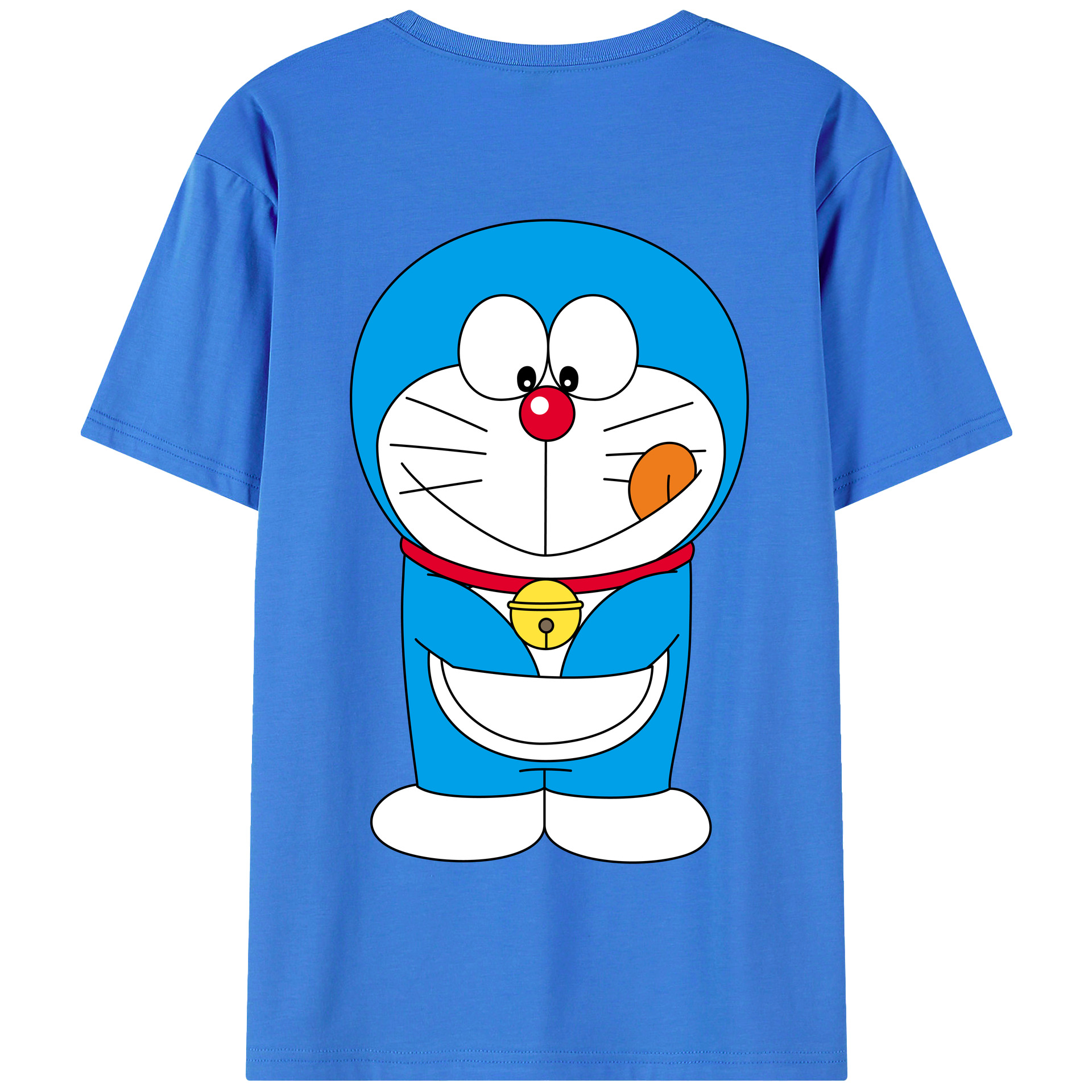 （画像用） ドラえもん Doraemon 綿100％半袖Tシャツ（背面プリント）