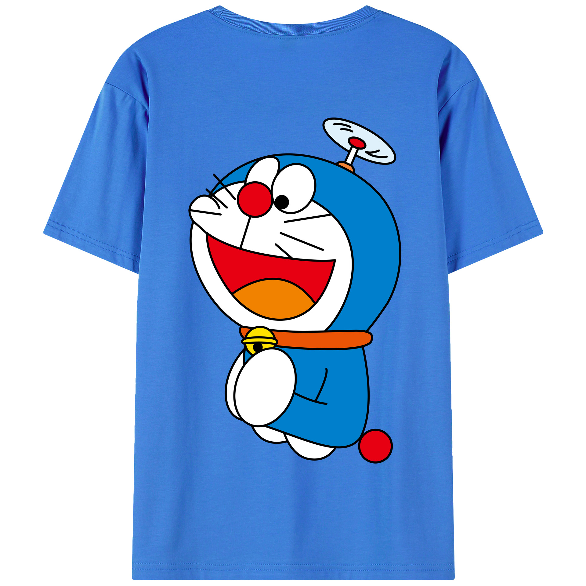 （画像用） ドラえもん Doraemon 綿100％半袖Tシャツ（背面プリント）