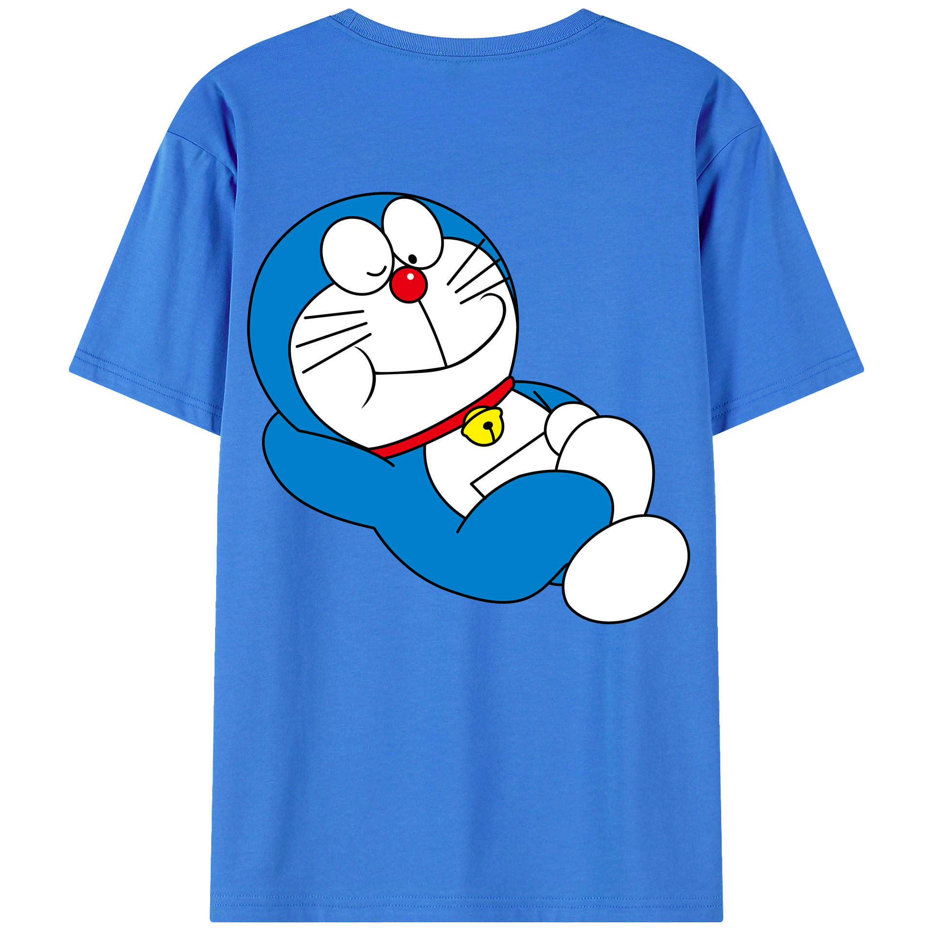 （画像用） ドラえもん Doraemon 綿100％半袖Tシャツ（背面プリント）
