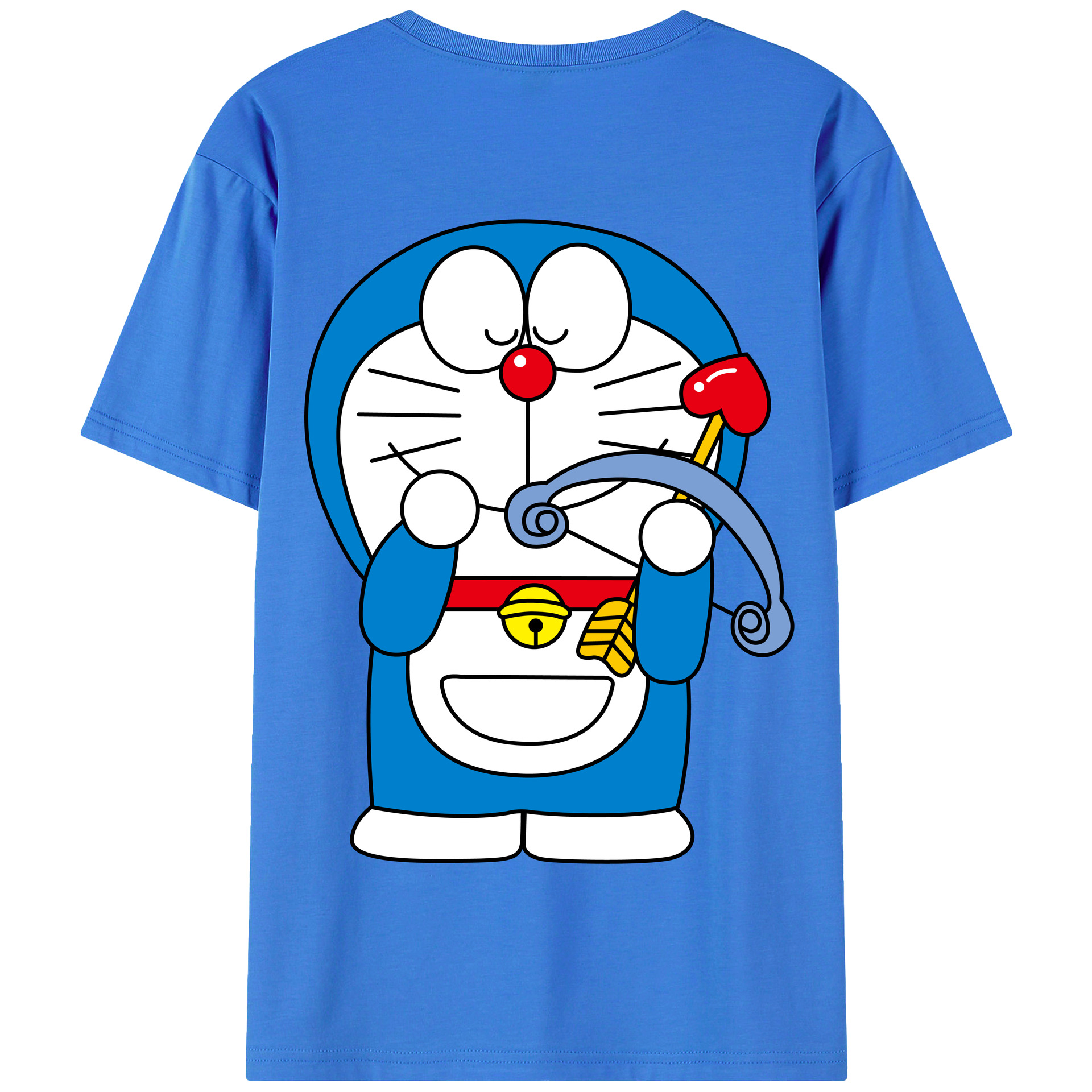 （画像用） ドラえもん Doraemon 綿100％半袖Tシャツ（背面プリント）