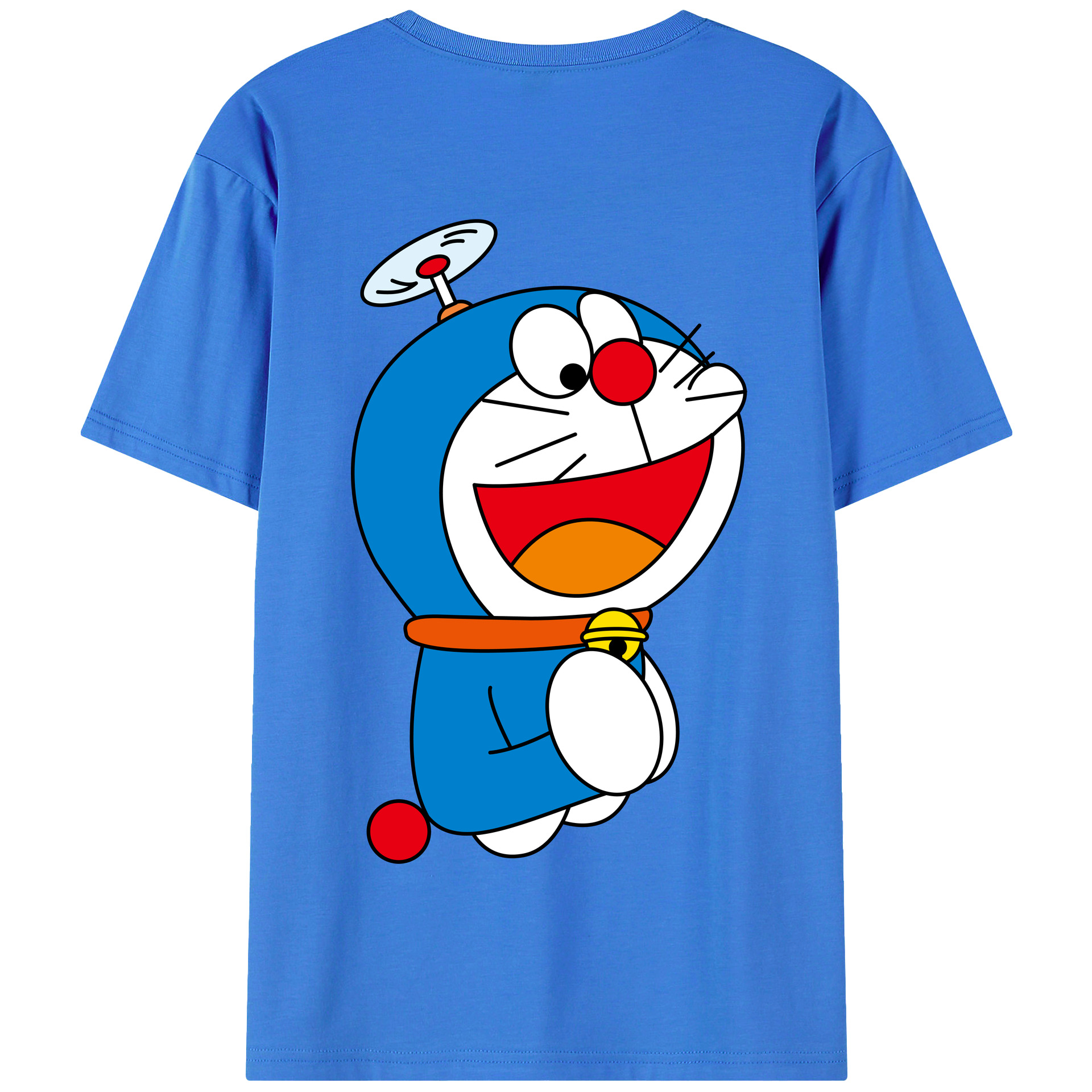 （画像用） ドラえもん Doraemon 綿100％半袖Tシャツ（背面プリント）
