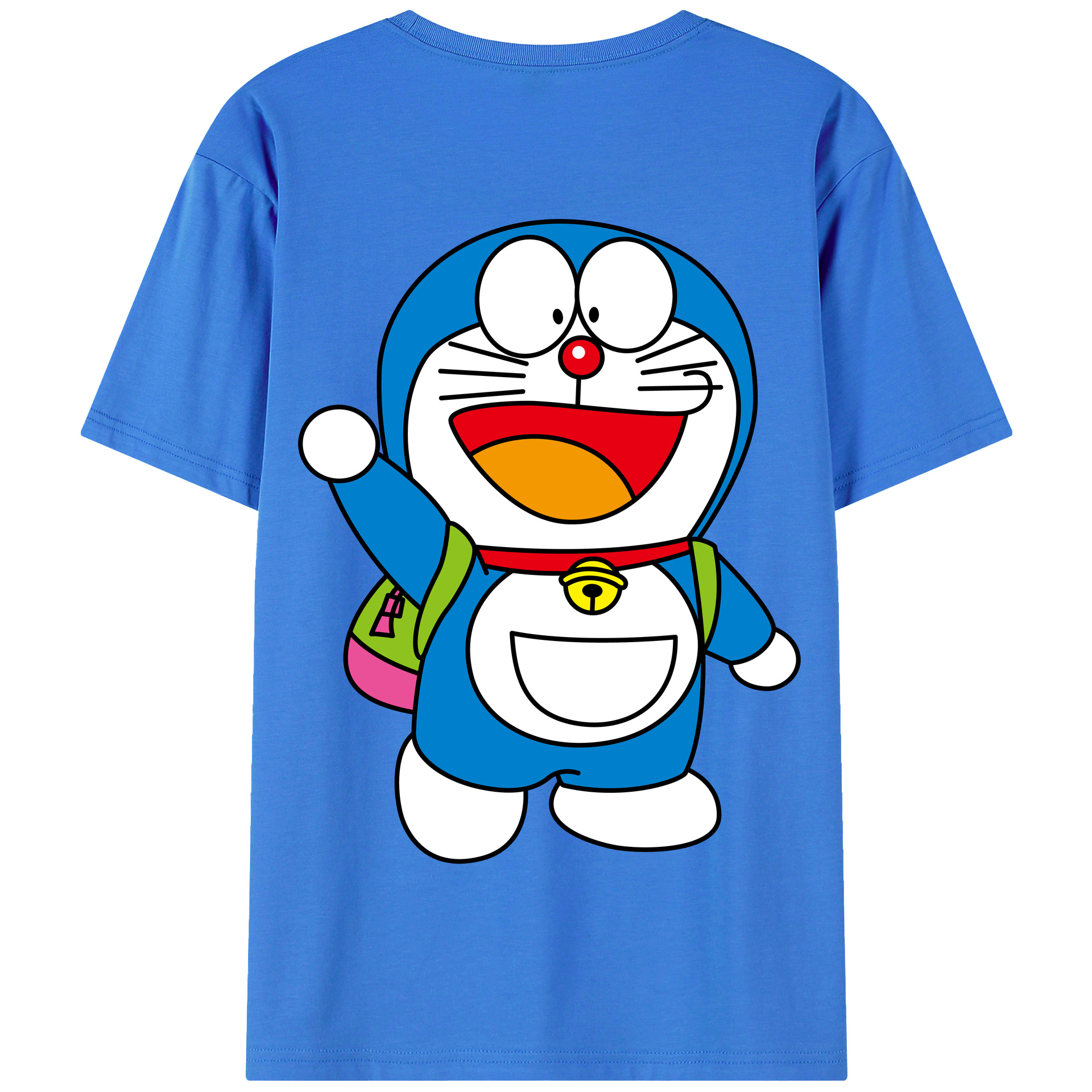 （画像用） ドラえもん Doraemon 綿100％半袖Tシャツ（背面プリント）