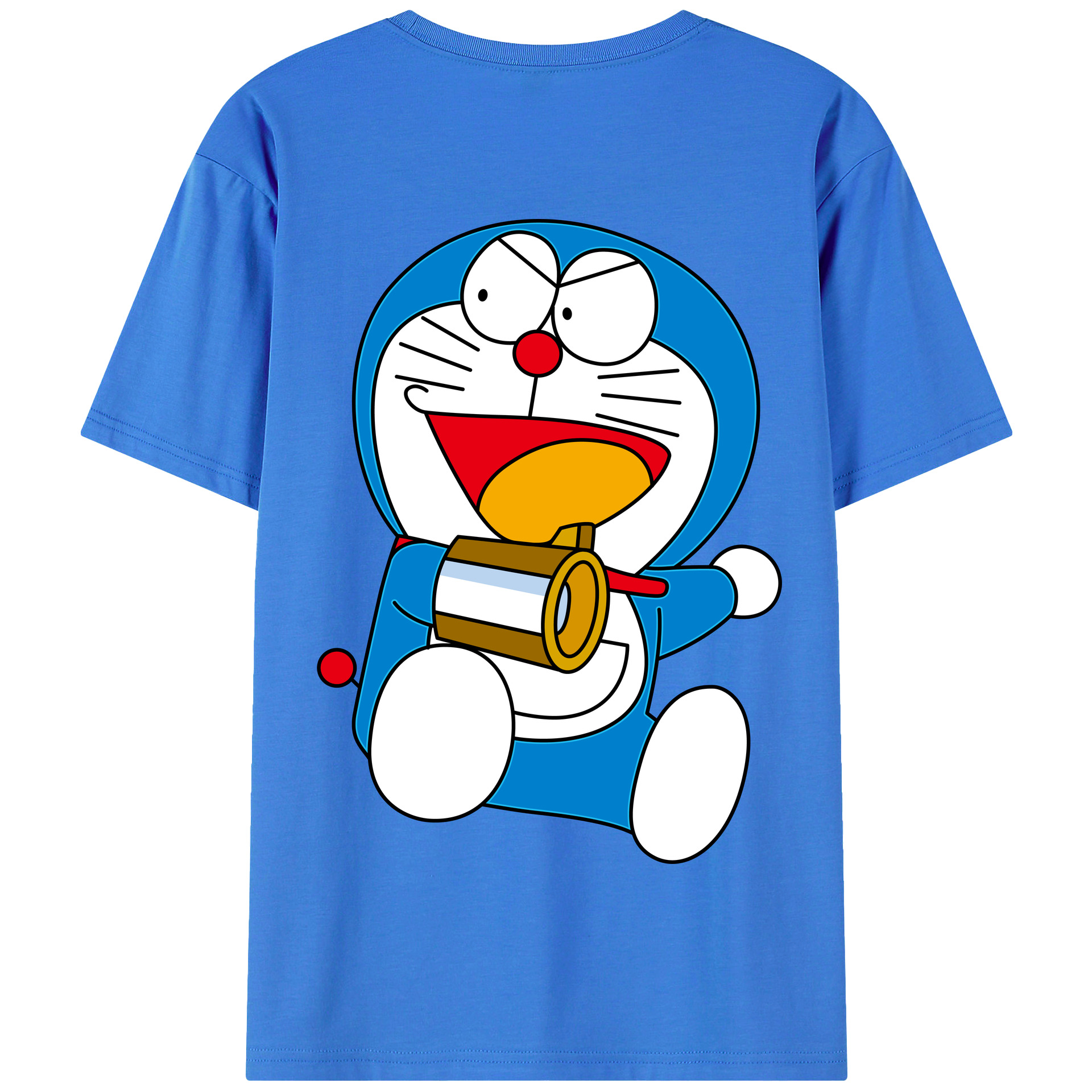 （画像用） ドラえもん Doraemon 綿100％半袖Tシャツ（背面プリント）