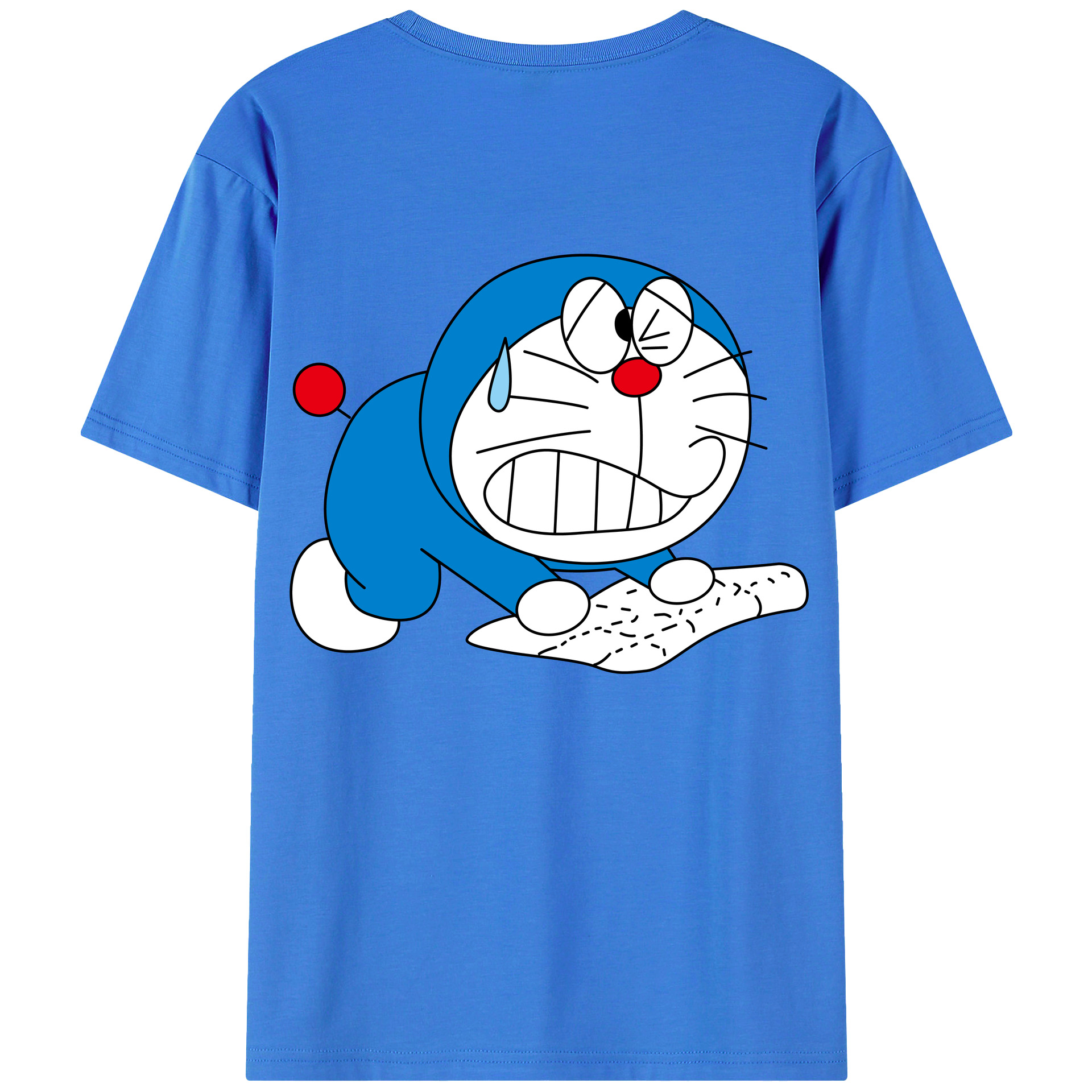 （画像用） ドラえもん Doraemon 綿100％半袖Tシャツ（背面プリント）