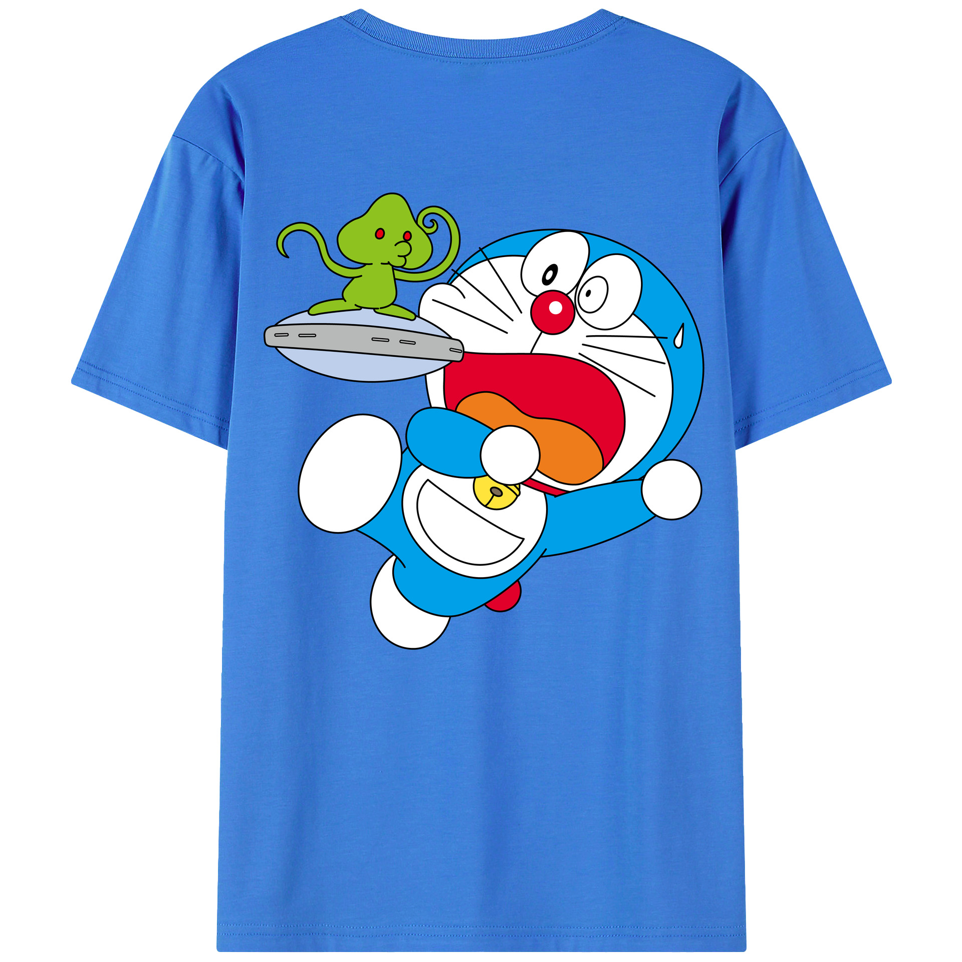 （画像用） ドラえもん Doraemon 綿100％半袖Tシャツ（背面プリント）