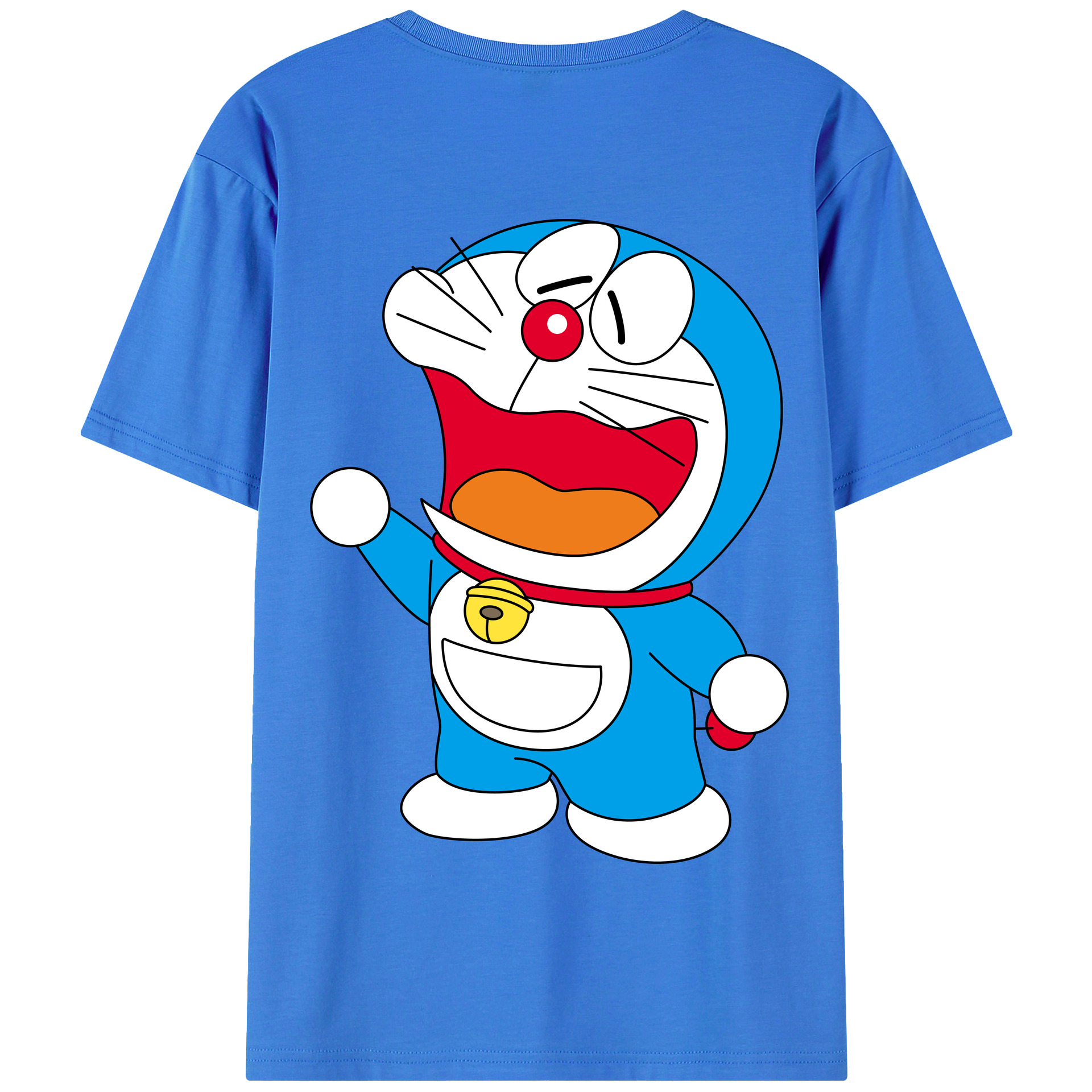 （画像用） ドラえもん Doraemon 綿100％半袖Tシャツ（背面プリント）