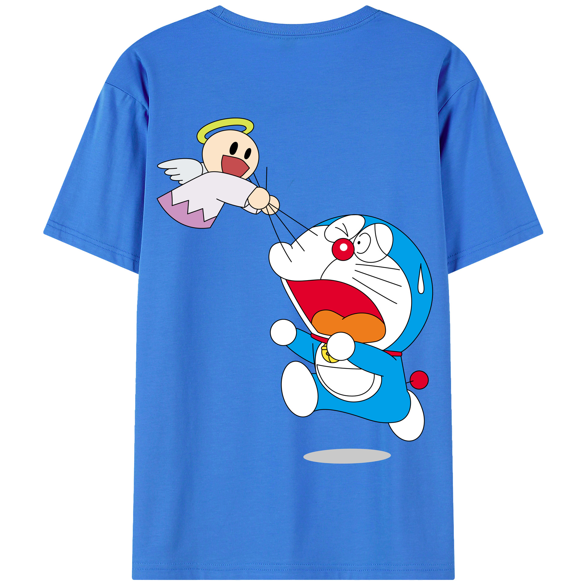 （画像用） ドラえもん Doraemon 綿100％半袖Tシャツ（背面プリント）