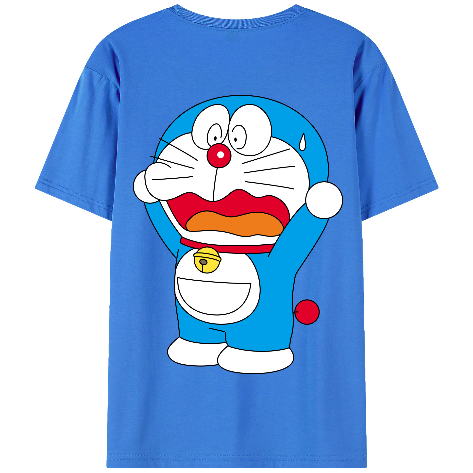 （画像用） ドラえもん Doraemon 綿100％半袖Tシャツ（背面プリント）