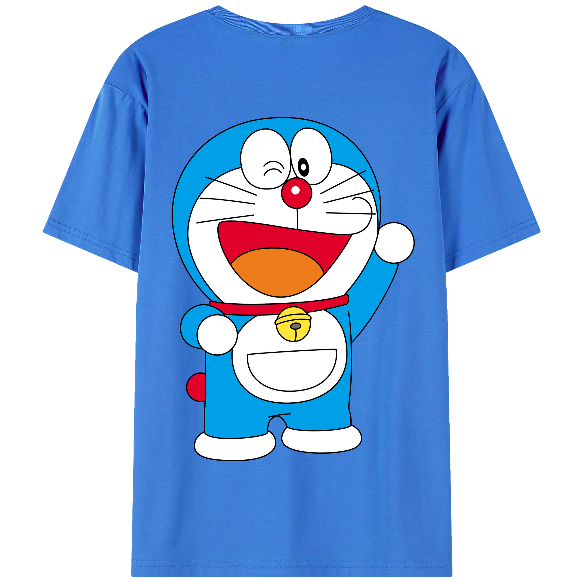 （画像用） ドラえもん Doraemon 綿100％半袖Tシャツ（背面プリント）