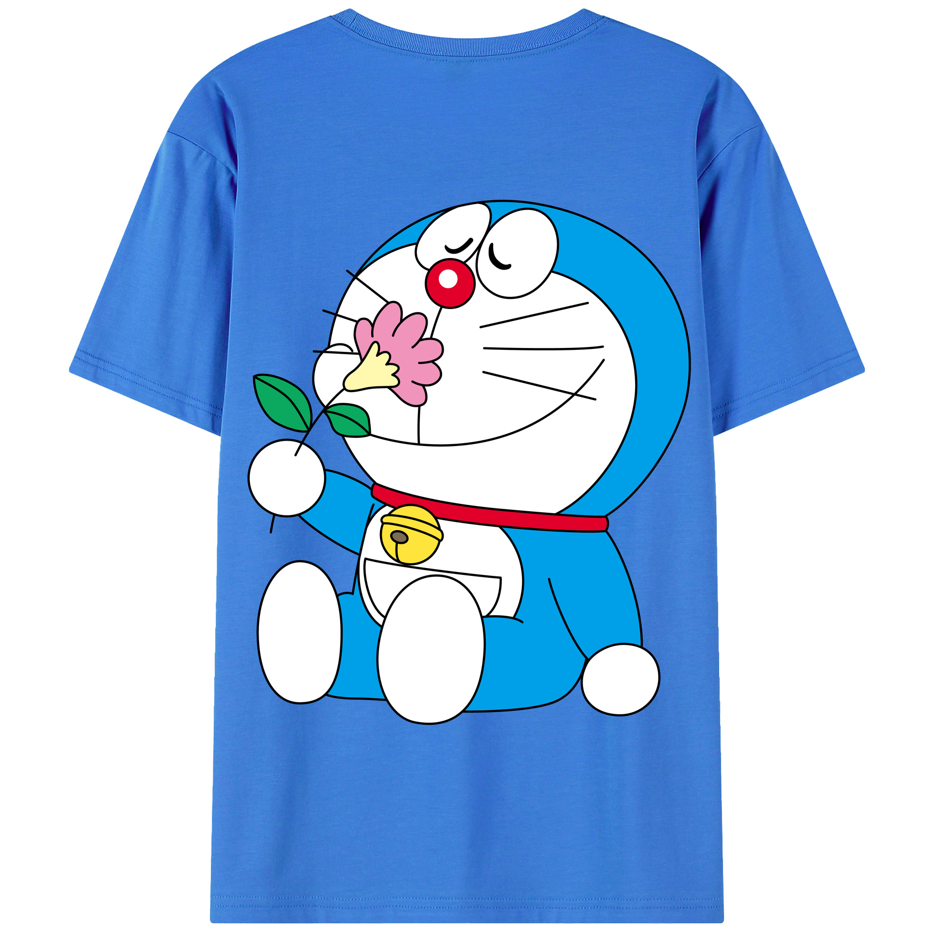 （画像用） ドラえもん Doraemon 綿100％半袖Tシャツ（背面プリント）