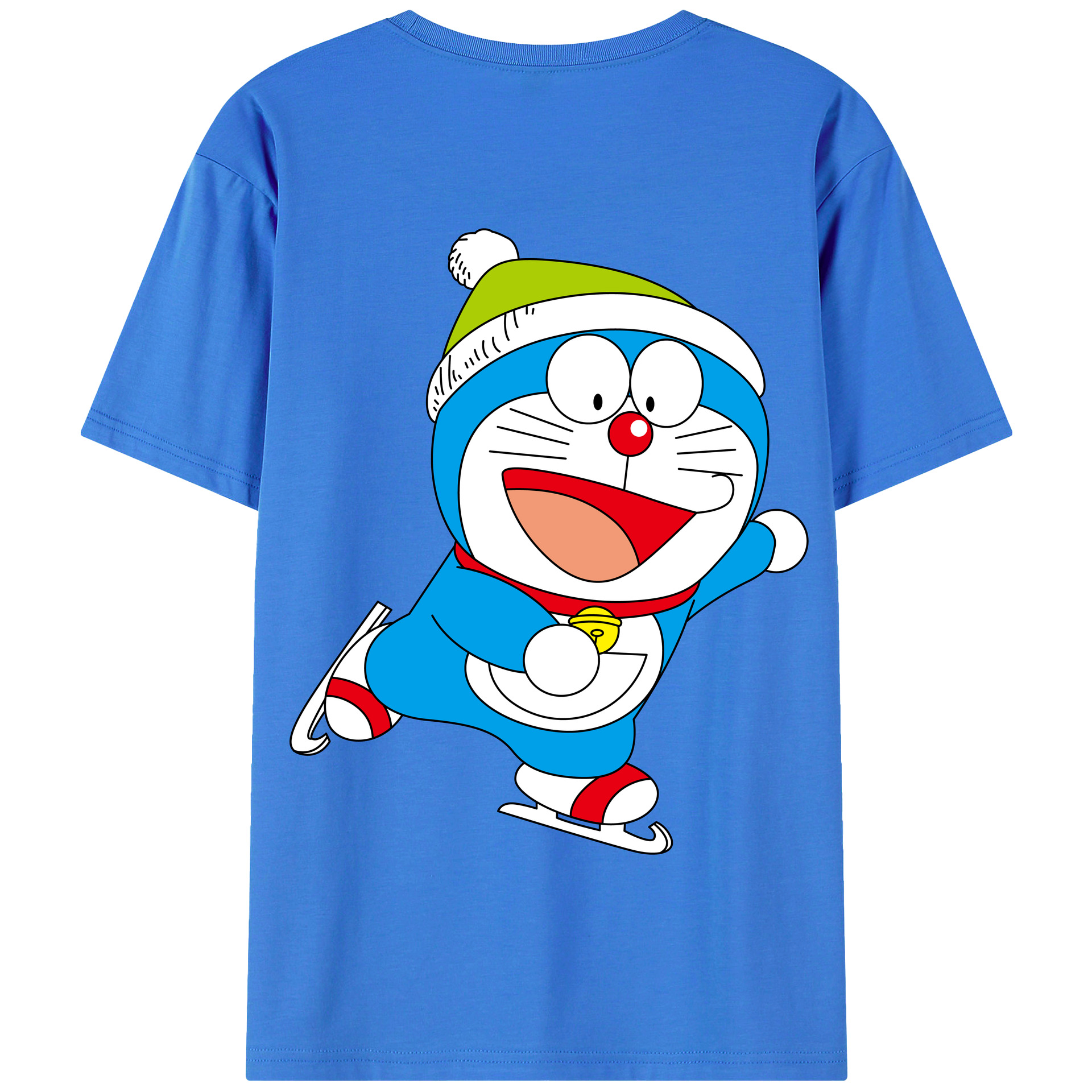 （画像用） ドラえもん Doraemon 綿100％半袖Tシャツ（背面プリント）