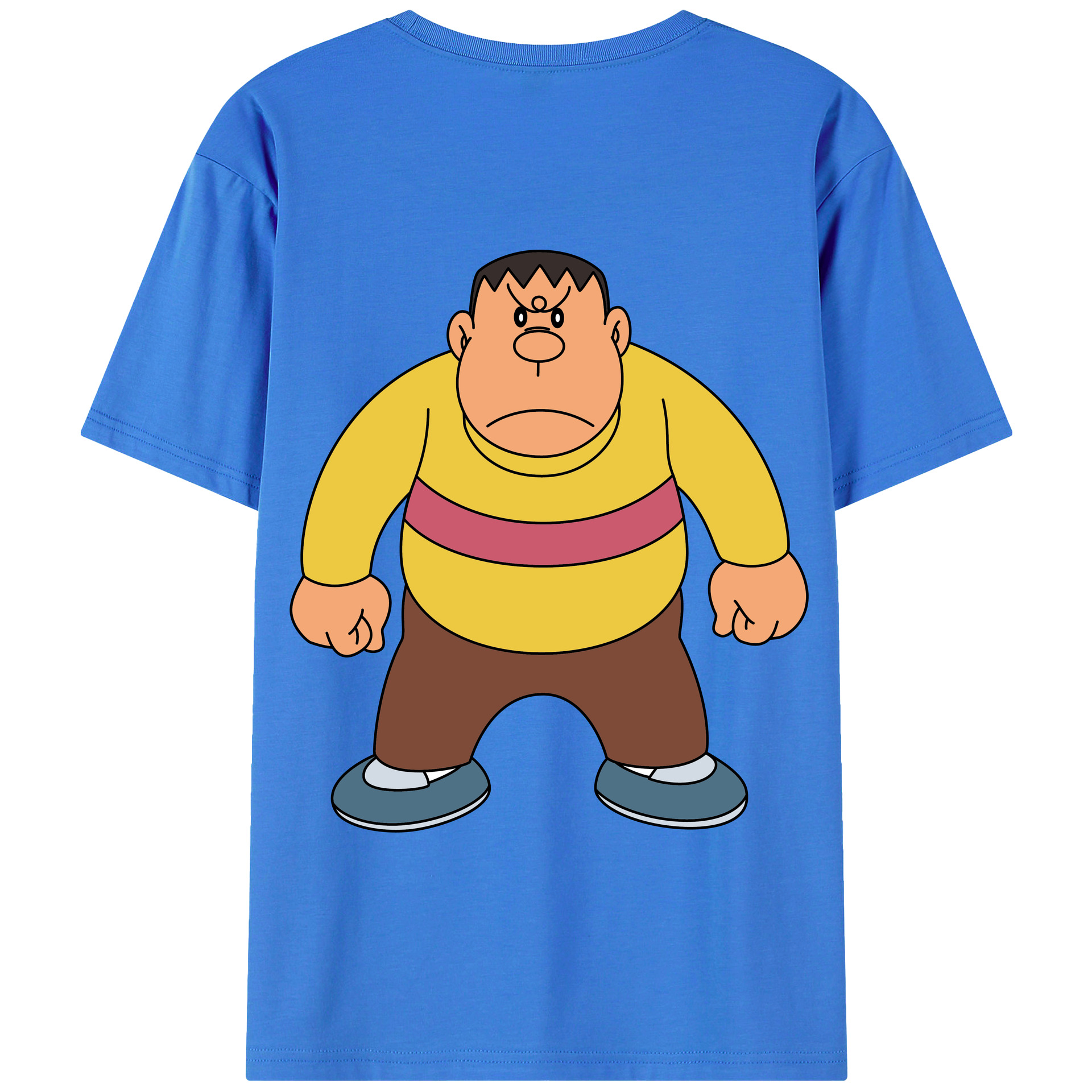 （画像用） ドラえもん 剛田武 Doraemon Gouta Takeshi 綿100％半袖Tシャツ（背面プリント）