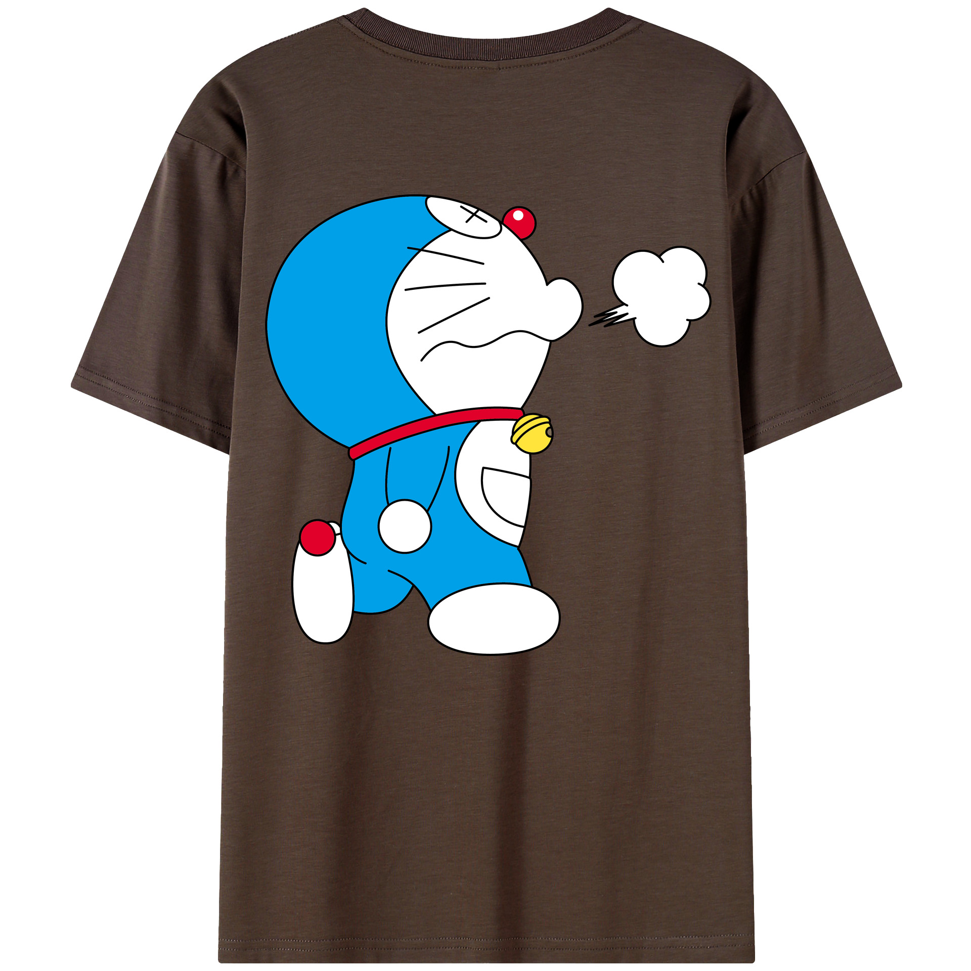 （画像用） ドラえもん Doraemon 綿100％半袖Tシャツ（背面プリント）