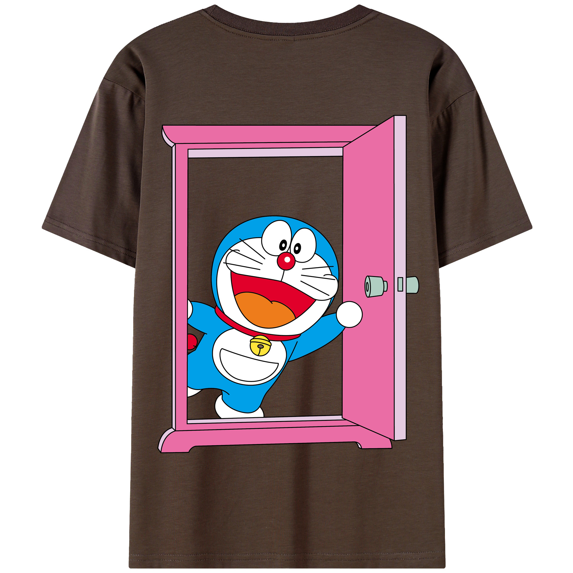 （画像用） ドラえもん Doraemon 綿100％半袖Tシャツ（背面プリント）