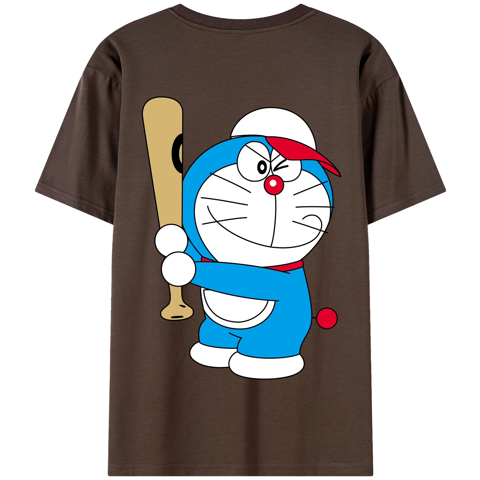 （画像用） ドラえもん Doraemon 綿100％半袖Tシャツ（背面プリント）