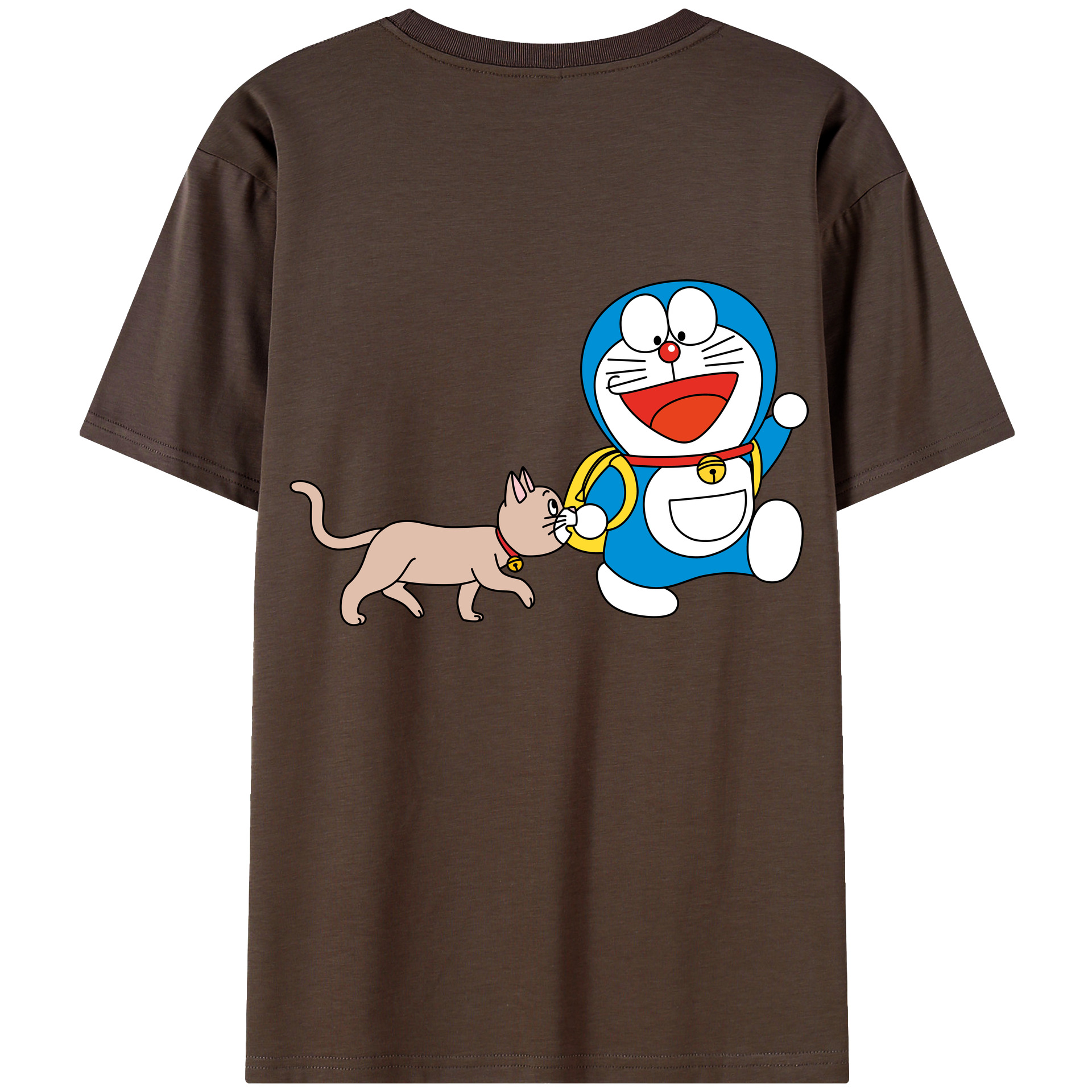 （画像用） ドラえもん Doraemon 綿100％半袖Tシャツ（背面プリント）