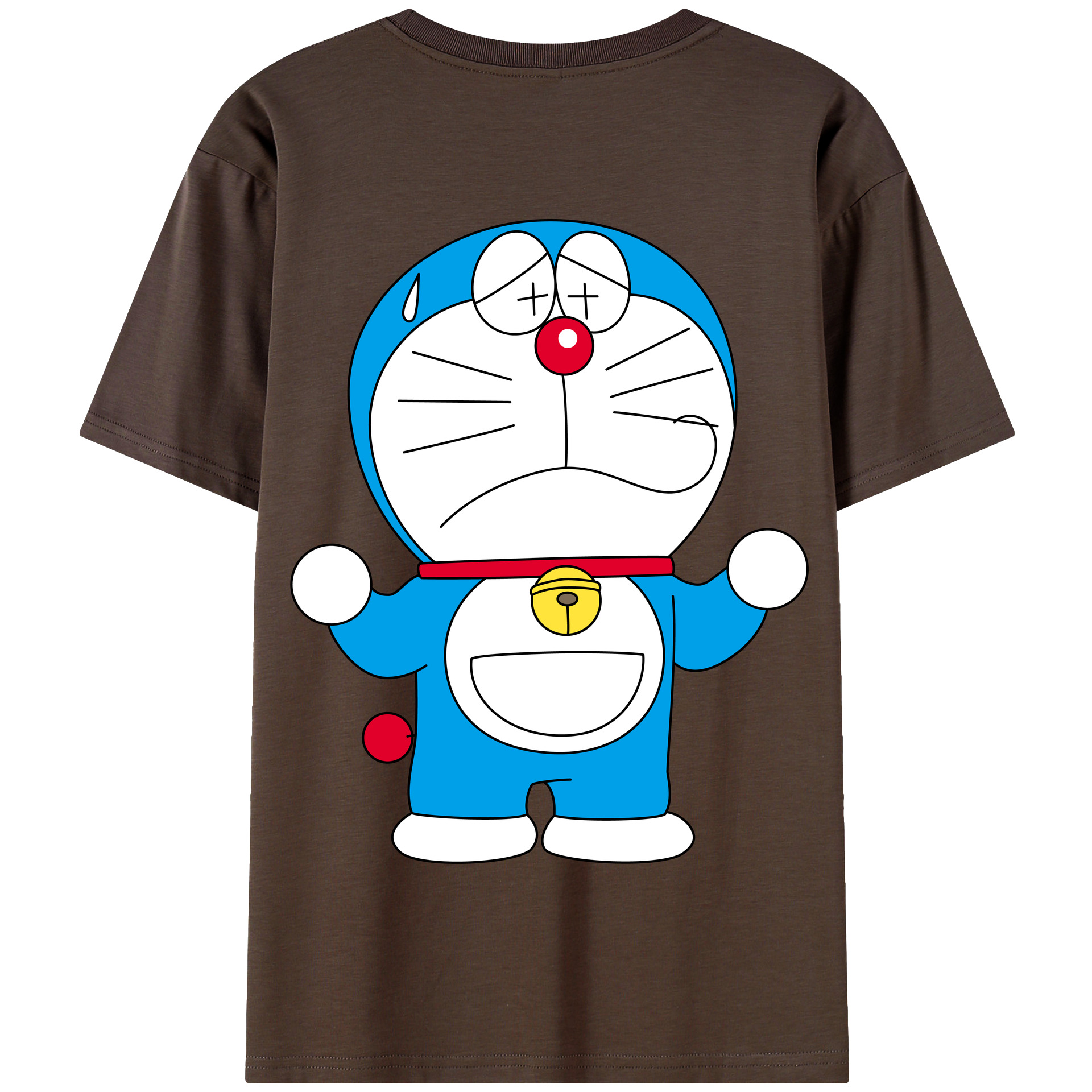 （画像用） ドラえもん Doraemon 綿100％半袖Tシャツ（背面プリント）