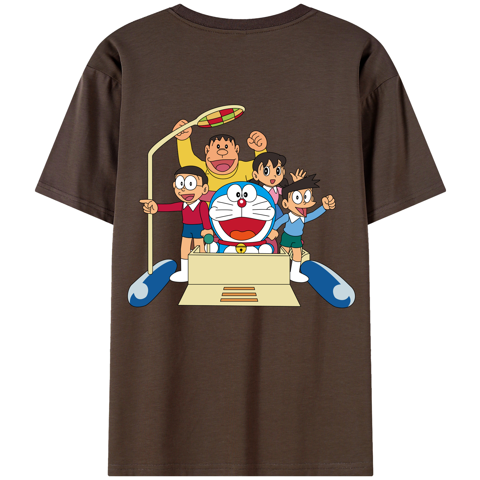（画像用） ドラえもん 骨川 スネ夫 Doraemon Honekawa Suneo 綿100％半袖Tシャツ（背面プリント）