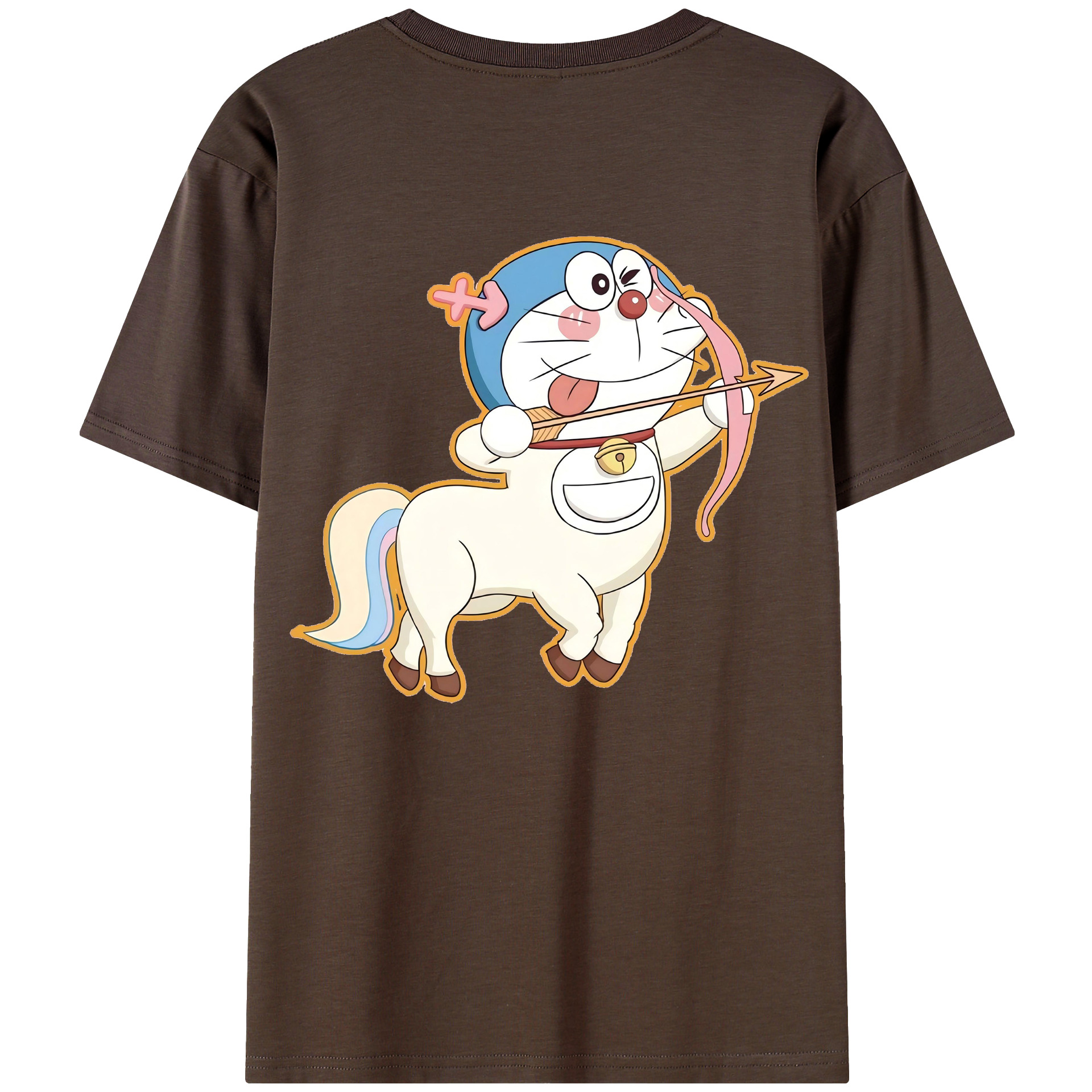 （画像用） ドラえもん Doraemon 綿100％半袖Tシャツ（背面プリント）