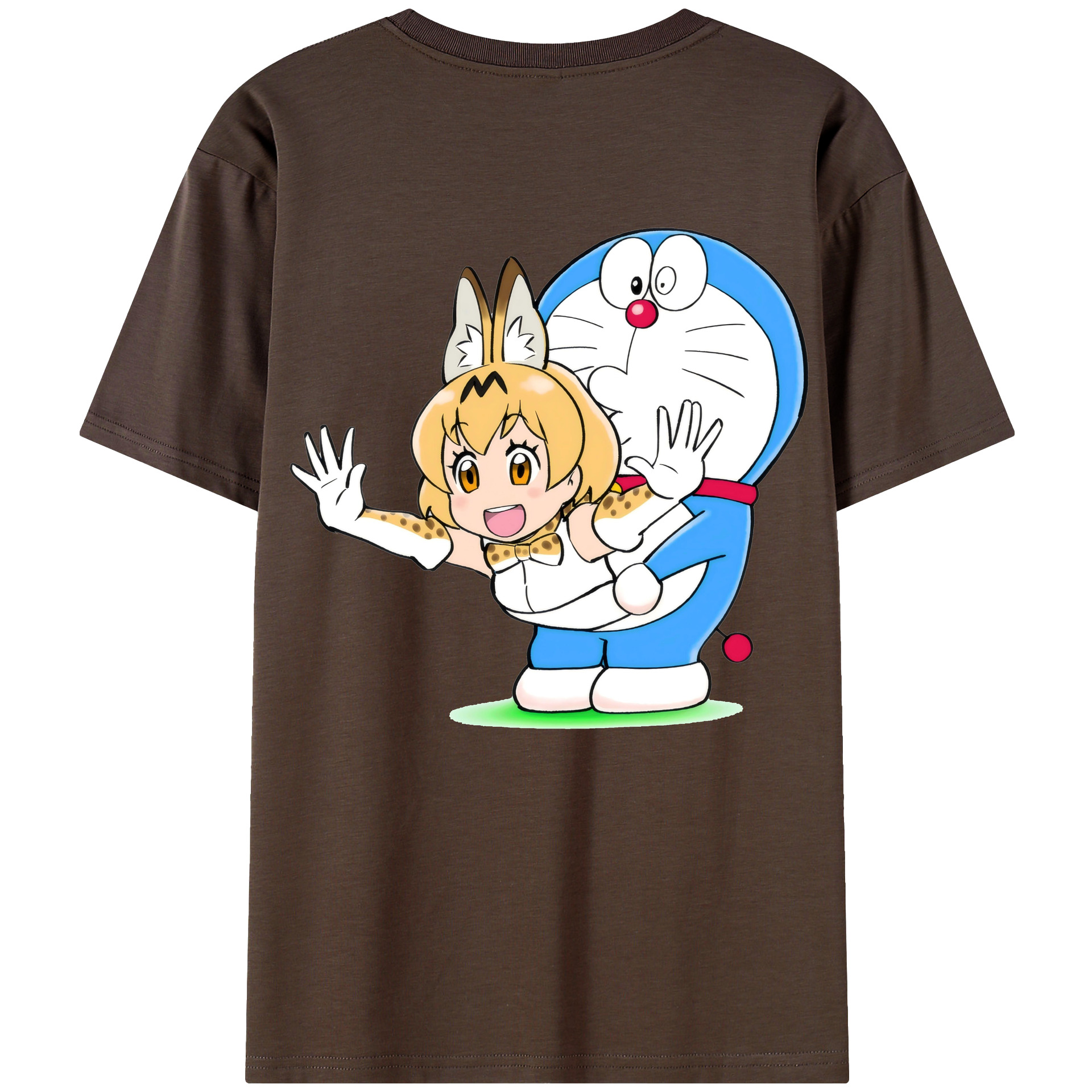 （画像用） ドラえもん Doraemon 綿100％半袖Tシャツ（背面プリント）