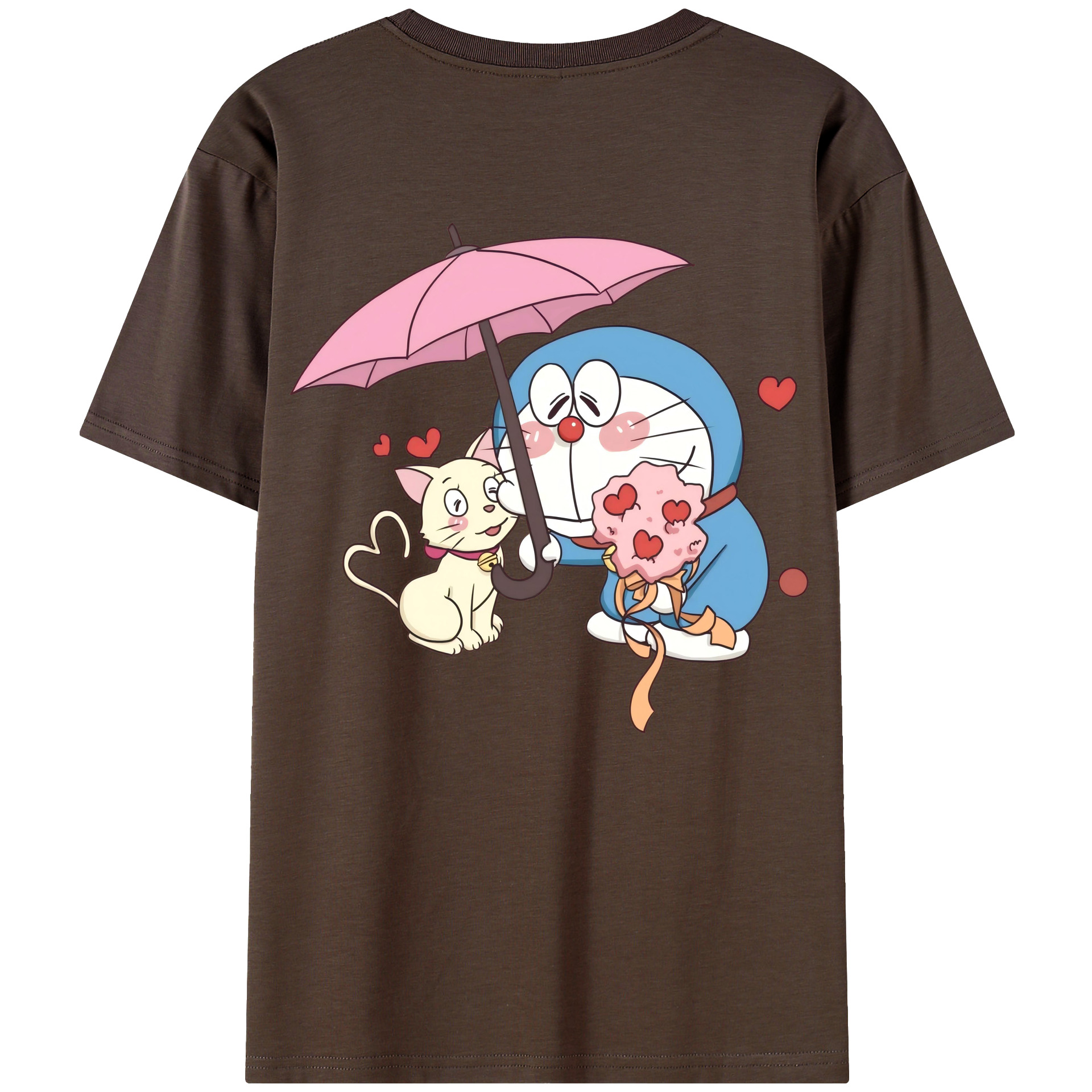 （画像用） ドラえもん Doraemon 綿100％半袖Tシャツ（背面プリント）