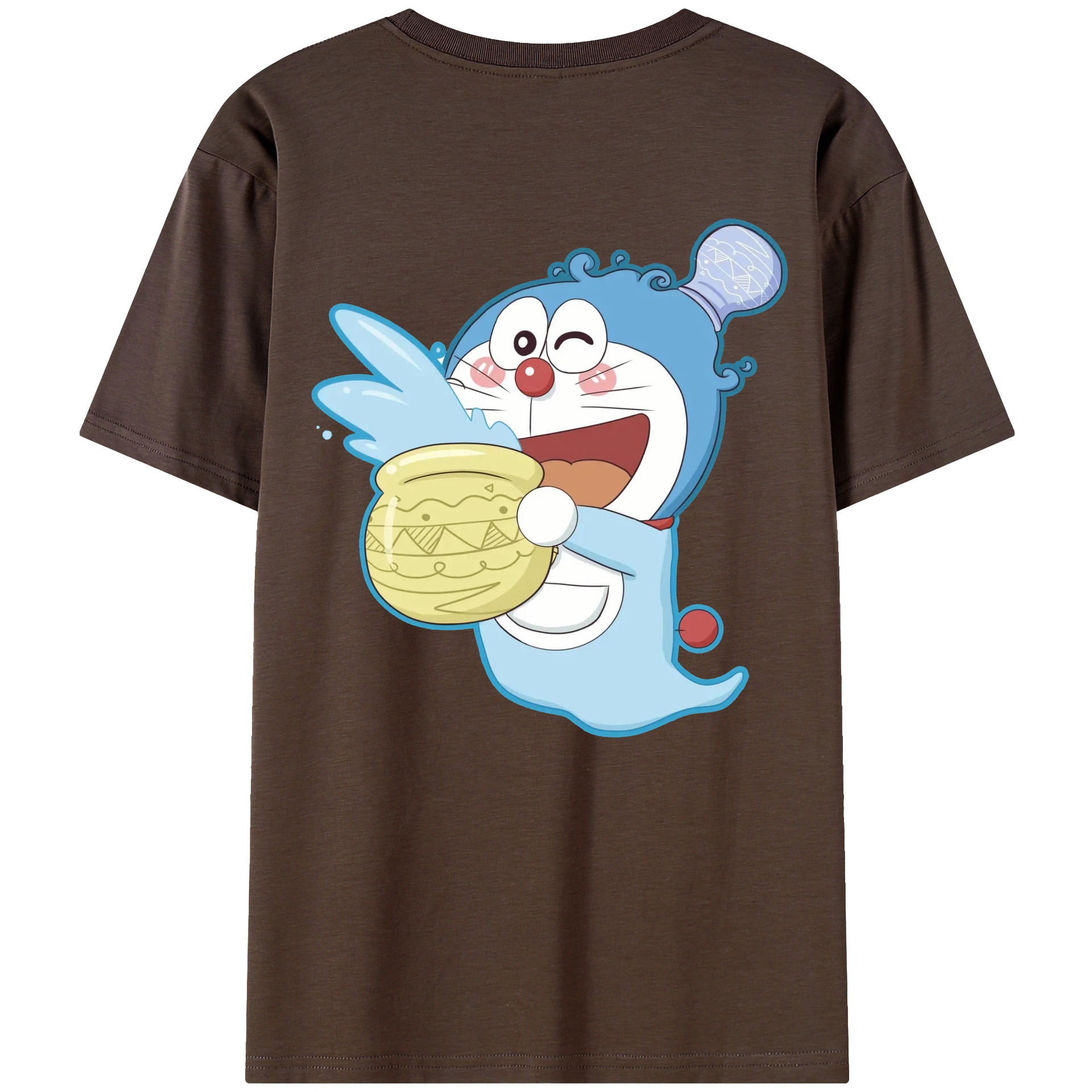 （画像用） ドラえもん Doraemon 綿100％半袖Tシャツ（背面プリント）
