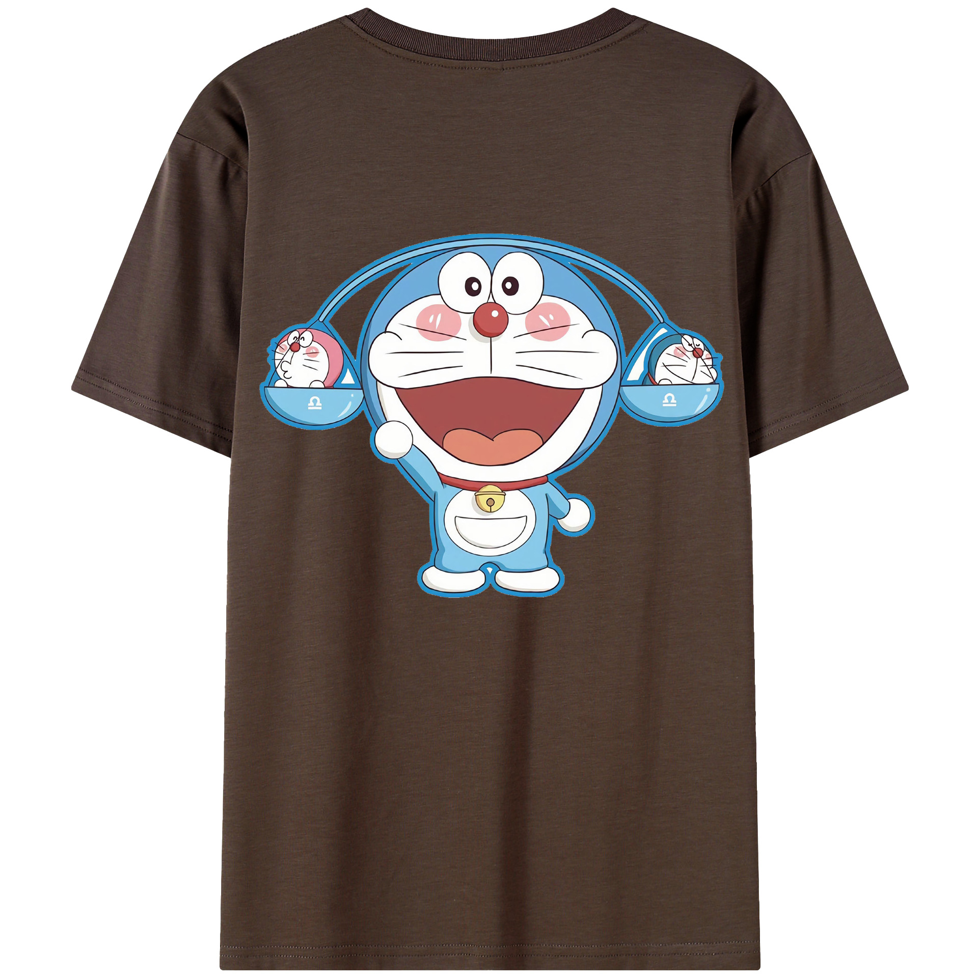 （画像用） ドラえもん Doraemon 綿100％半袖Tシャツ（背面プリント）