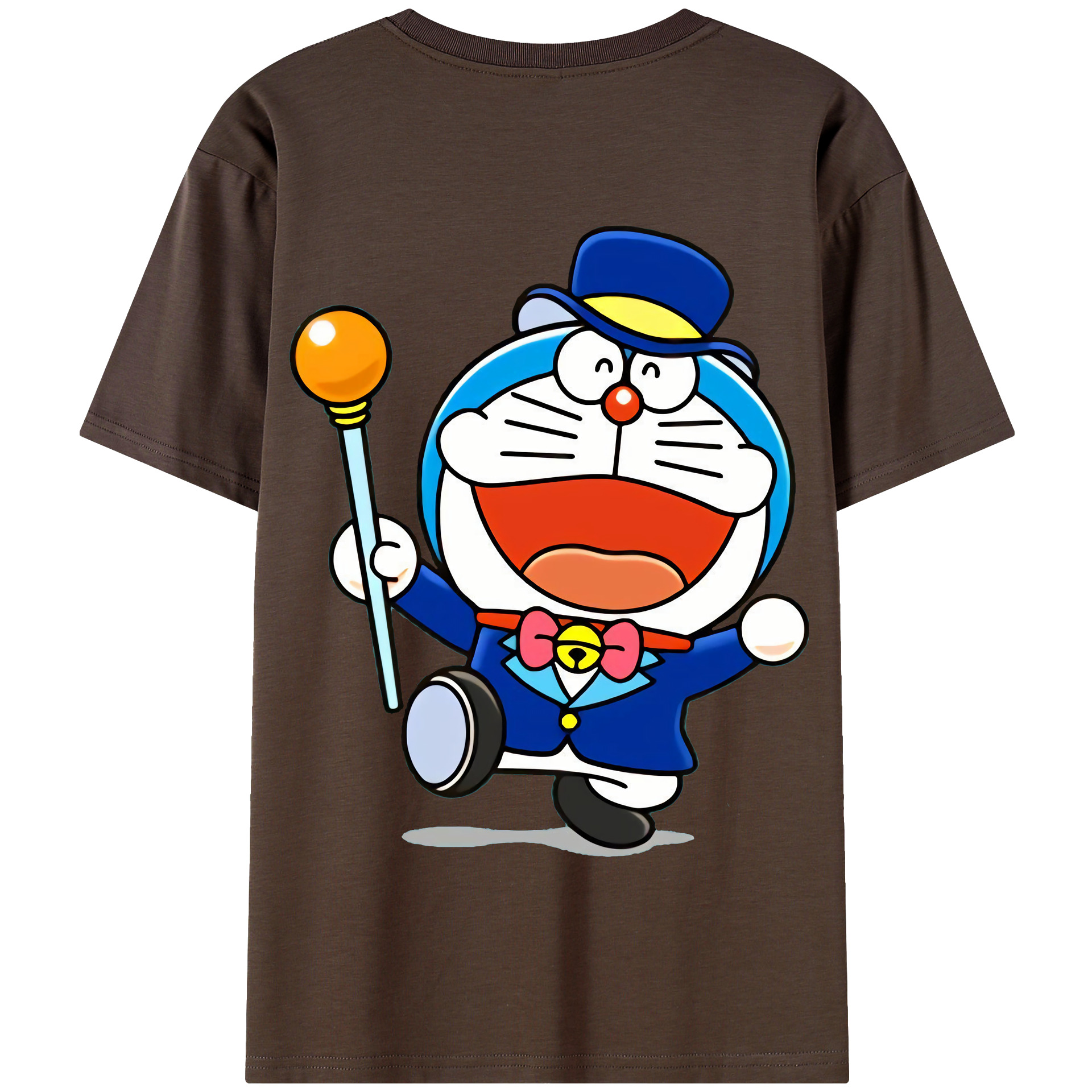 （画像用） ドラえもん Doraemon 綿100％半袖Tシャツ（背面プリント）