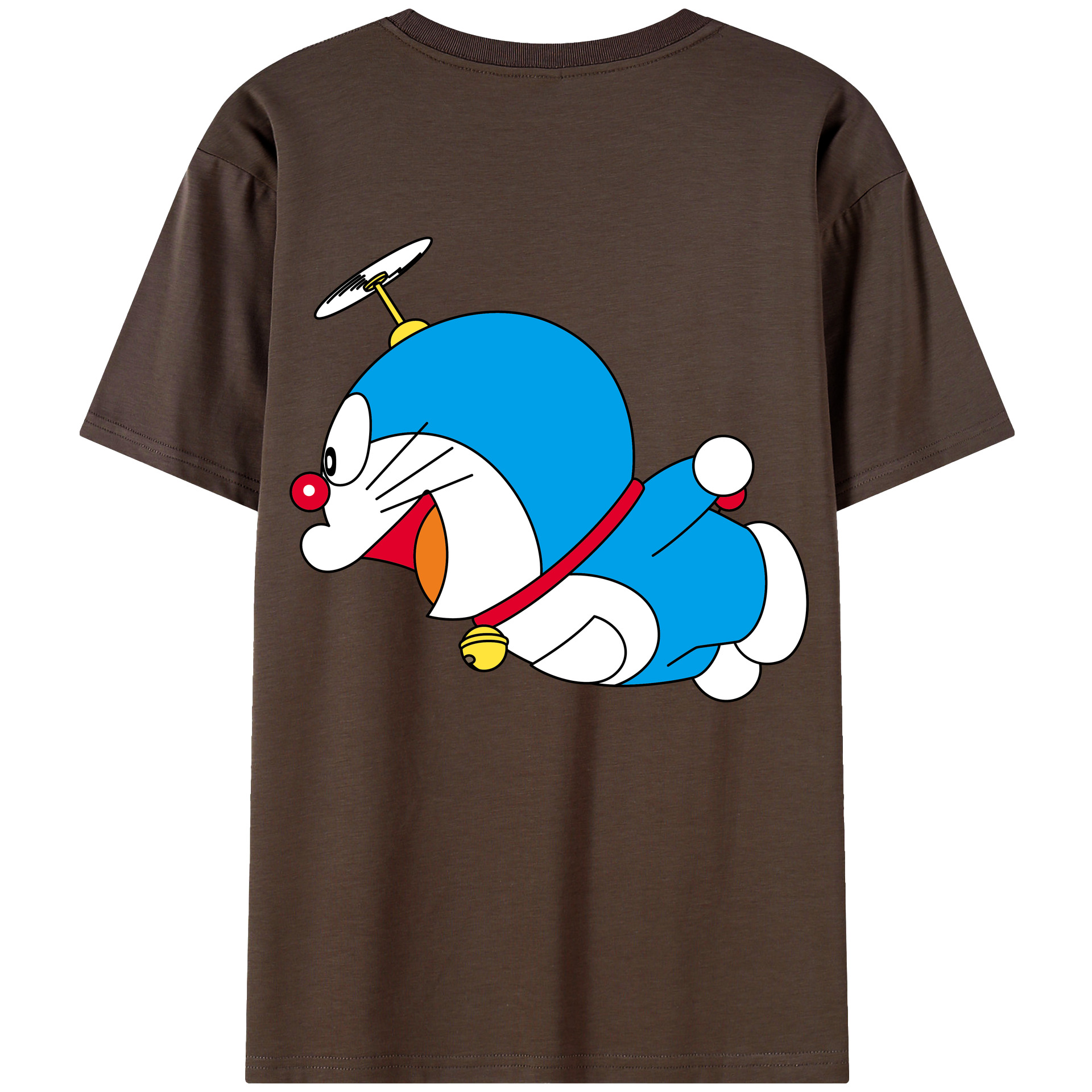 （画像用） ドラえもん Doraemon 綿100％半袖Tシャツ（背面プリント）