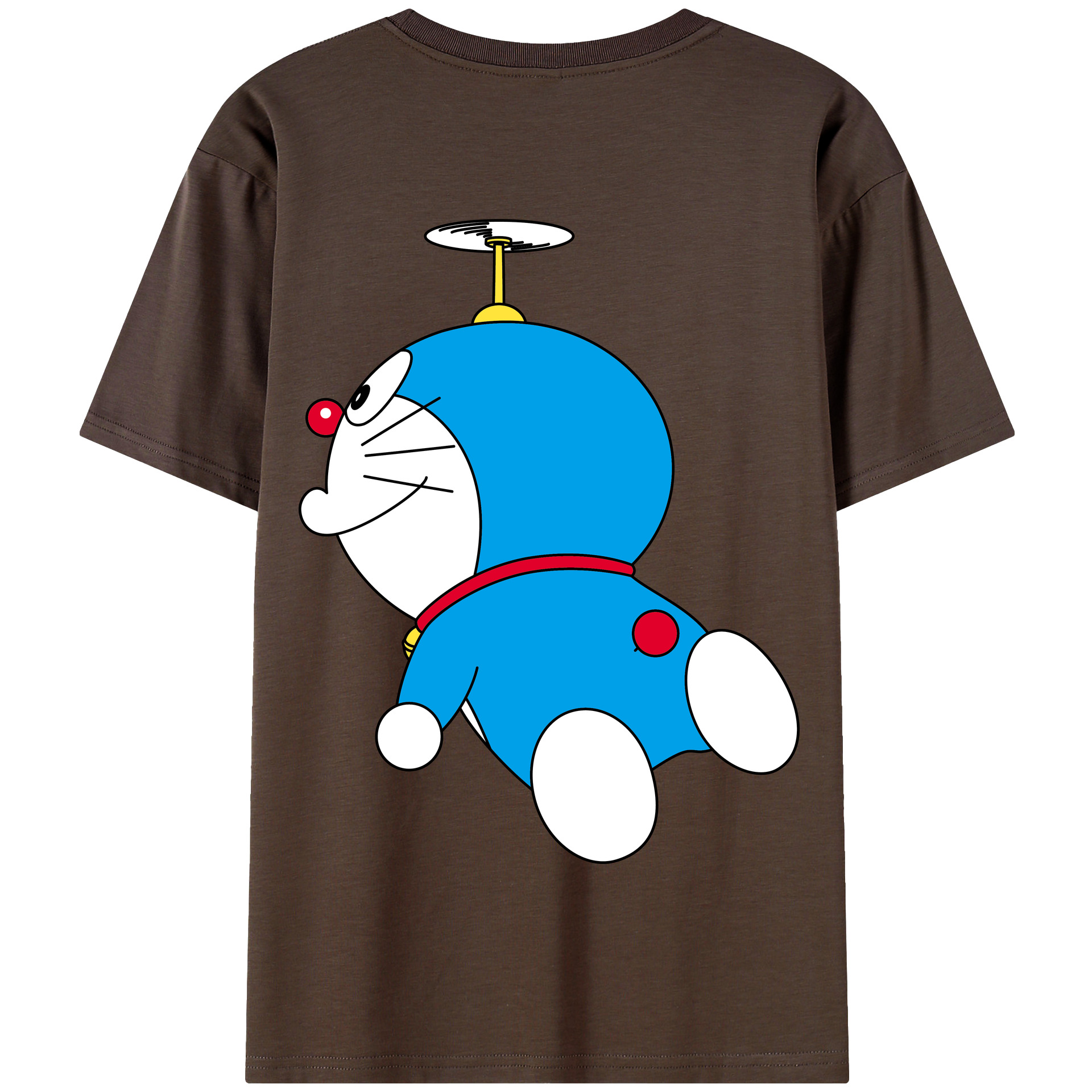 （画像用） ドラえもん Doraemon 綿100％半袖Tシャツ（背面プリント）
