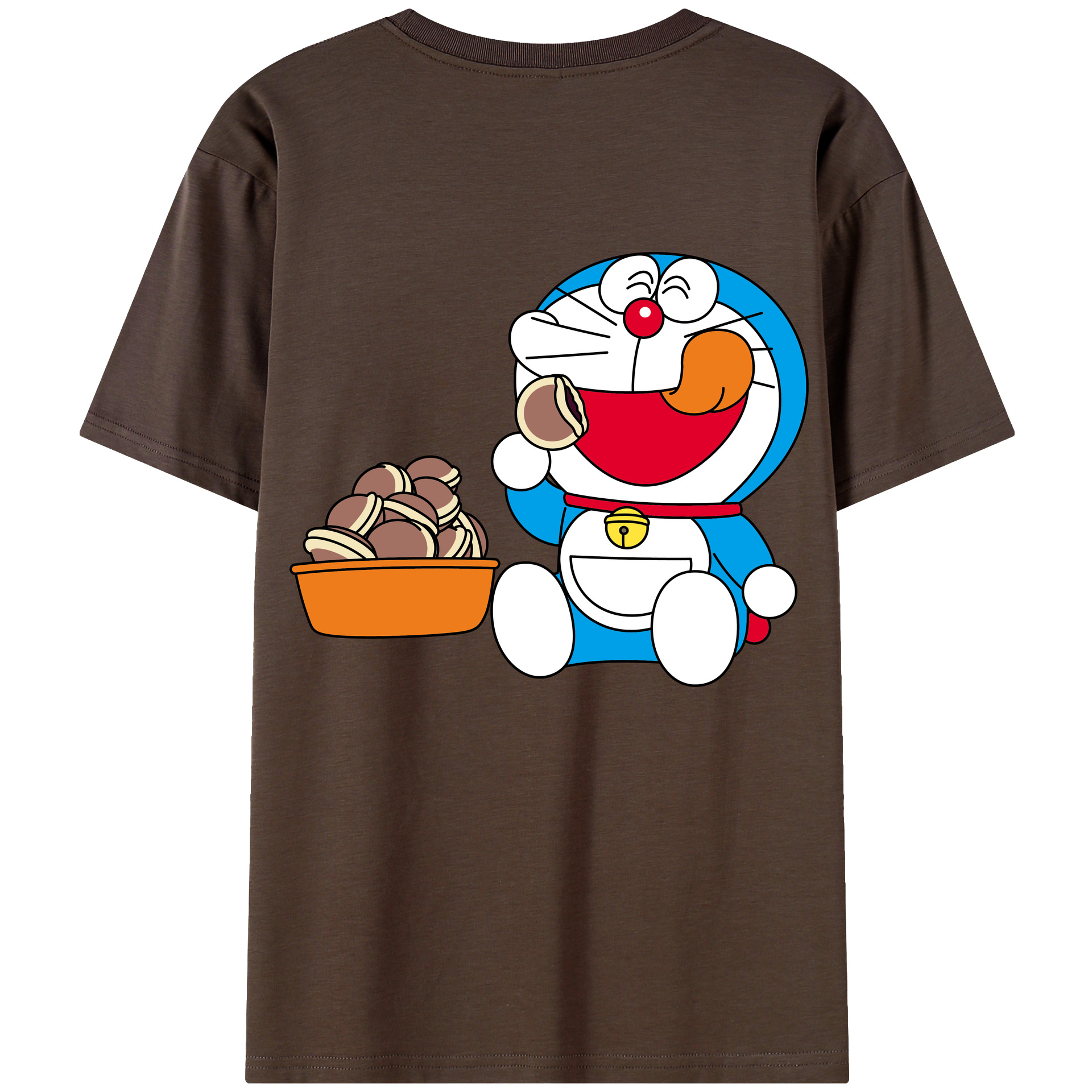 （画像用） ドラえもん Doraemon 綿100％半袖Tシャツ（背面プリント）