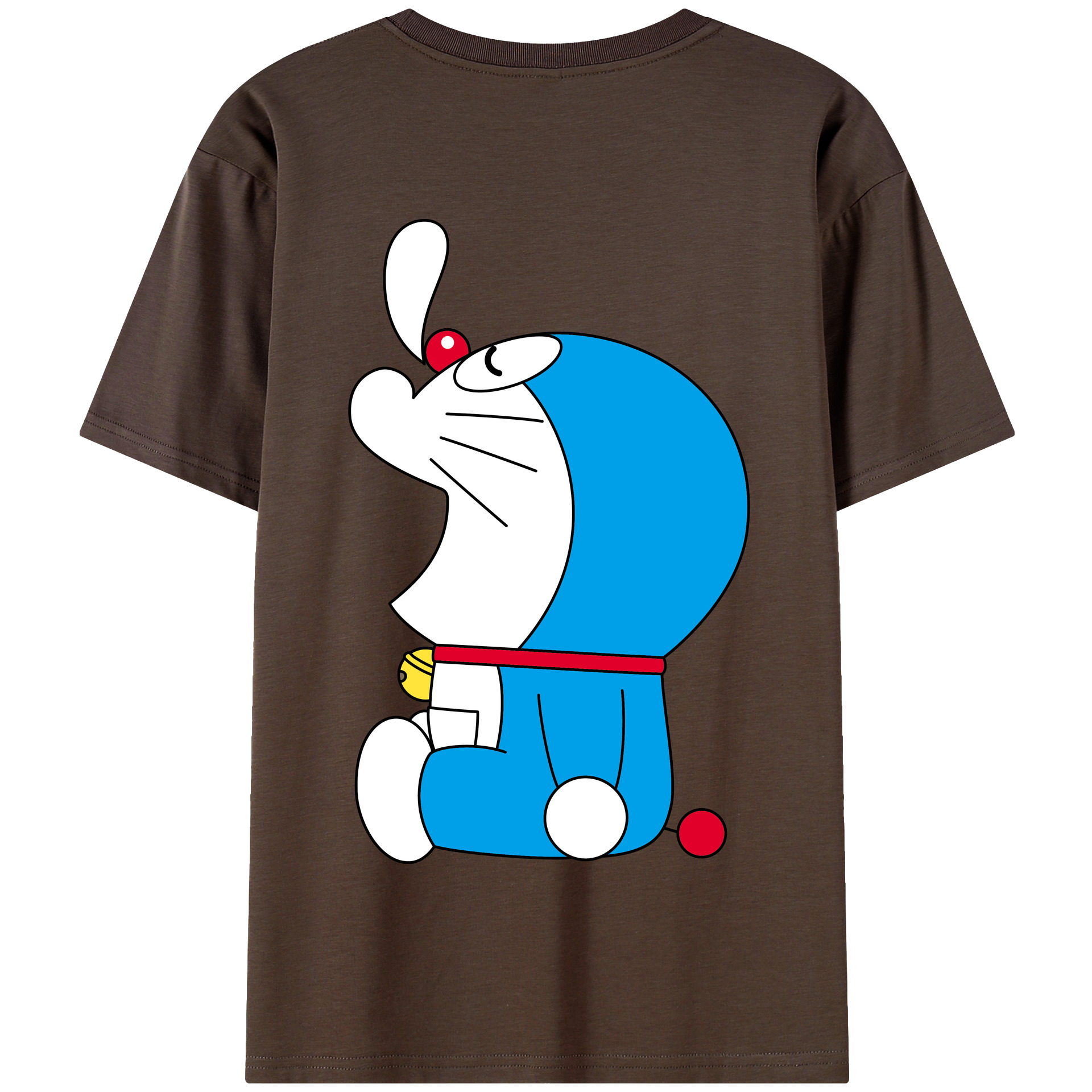（画像用） ドラえもん Doraemon 綿100％半袖Tシャツ（背面プリント）