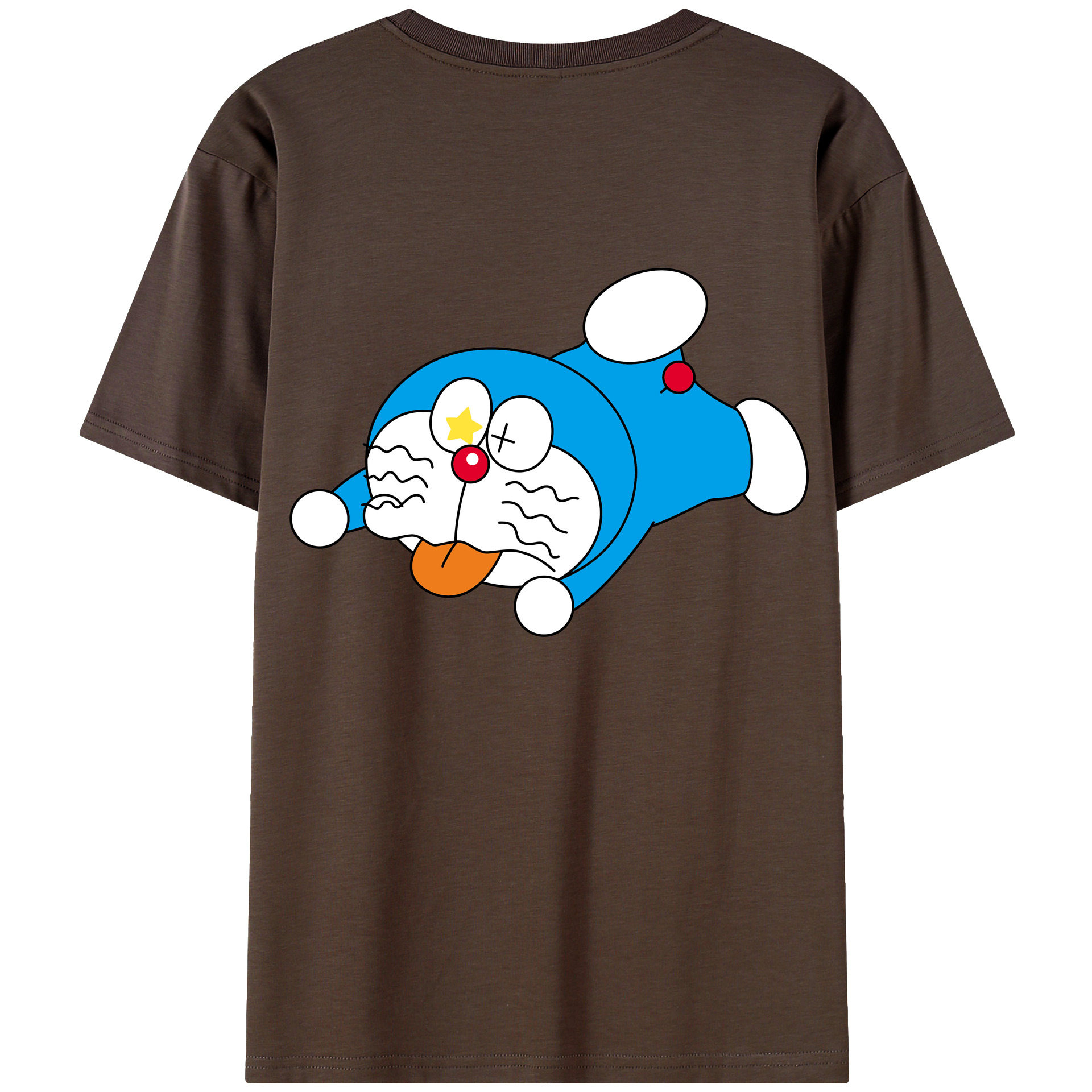 （画像用） ドラえもん Doraemon 綿100％半袖Tシャツ（背面プリント）
