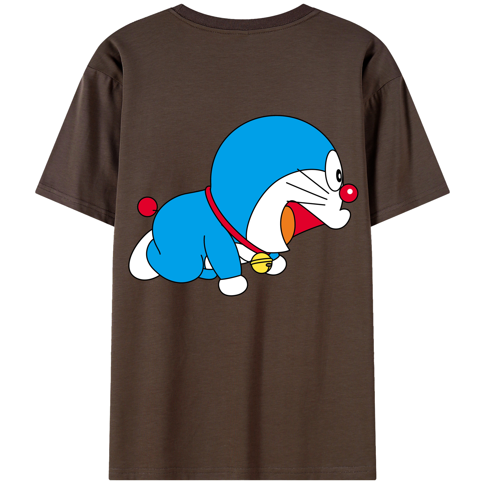 （画像用） ドラえもん Doraemon 綿100％半袖Tシャツ（背面プリント）
