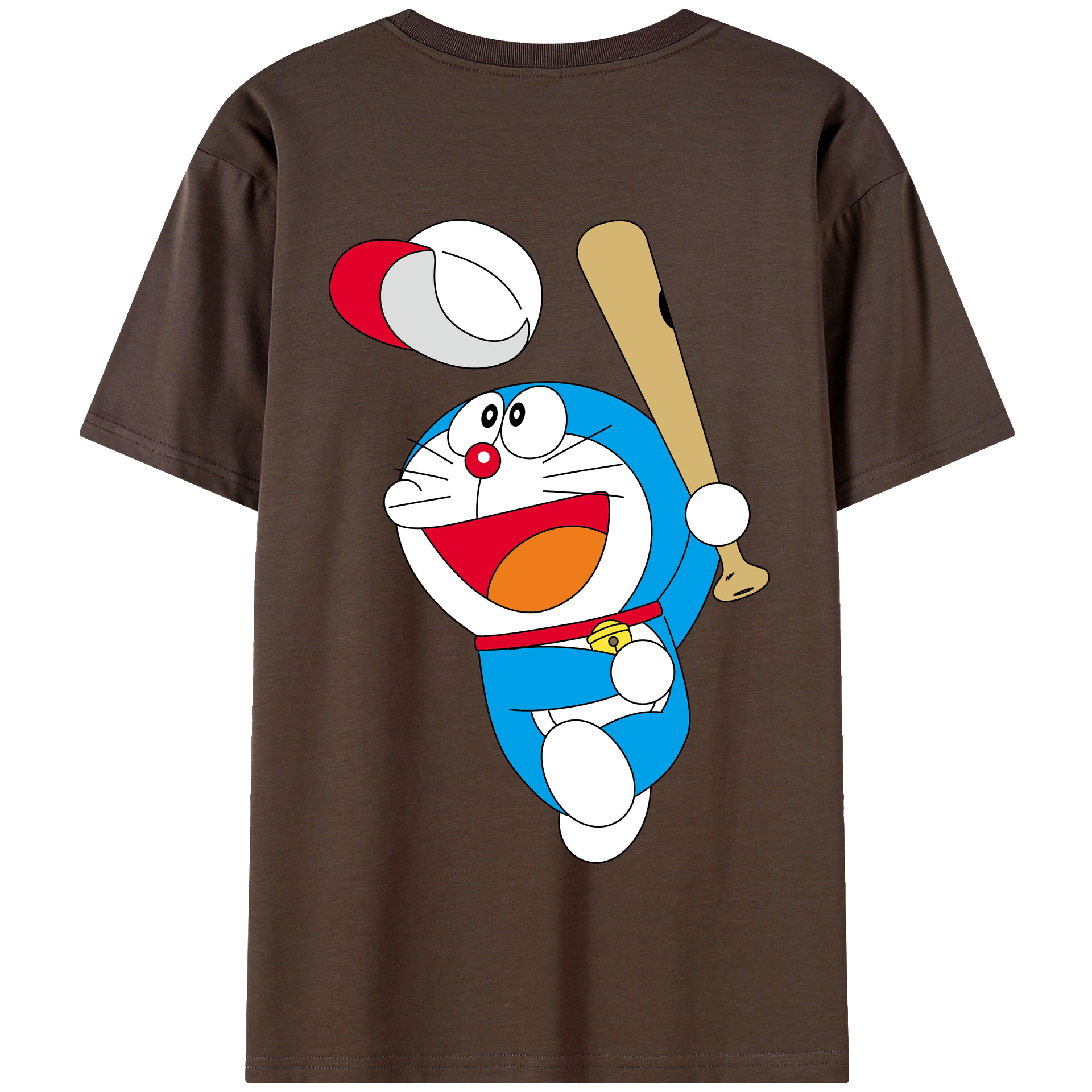 （画像用） ドラえもん Doraemon 綿100％半袖Tシャツ（背面プリント）