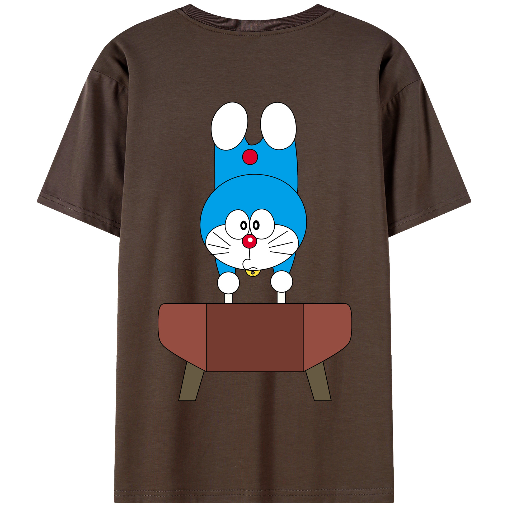 （画像用） ドラえもん Doraemon 綿100％半袖Tシャツ（背面プリント）
