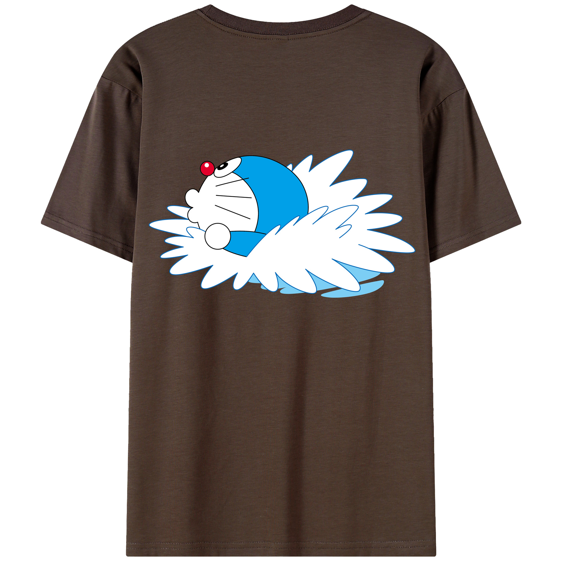 （画像用） ドラえもん Doraemon 綿100％半袖Tシャツ（背面プリント）