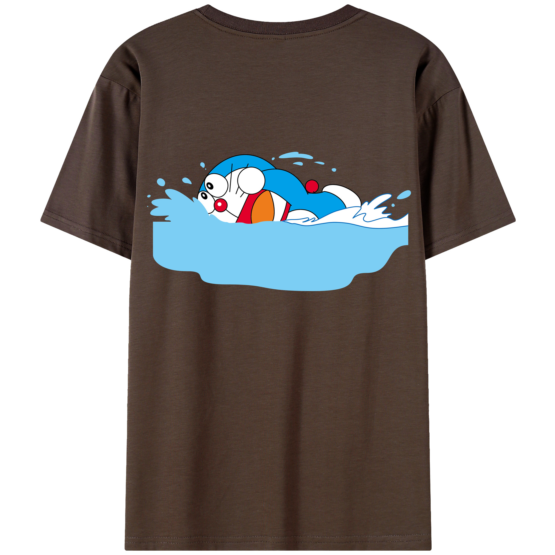 （画像用） ドラえもん Doraemon 綿100％半袖Tシャツ（背面プリント）