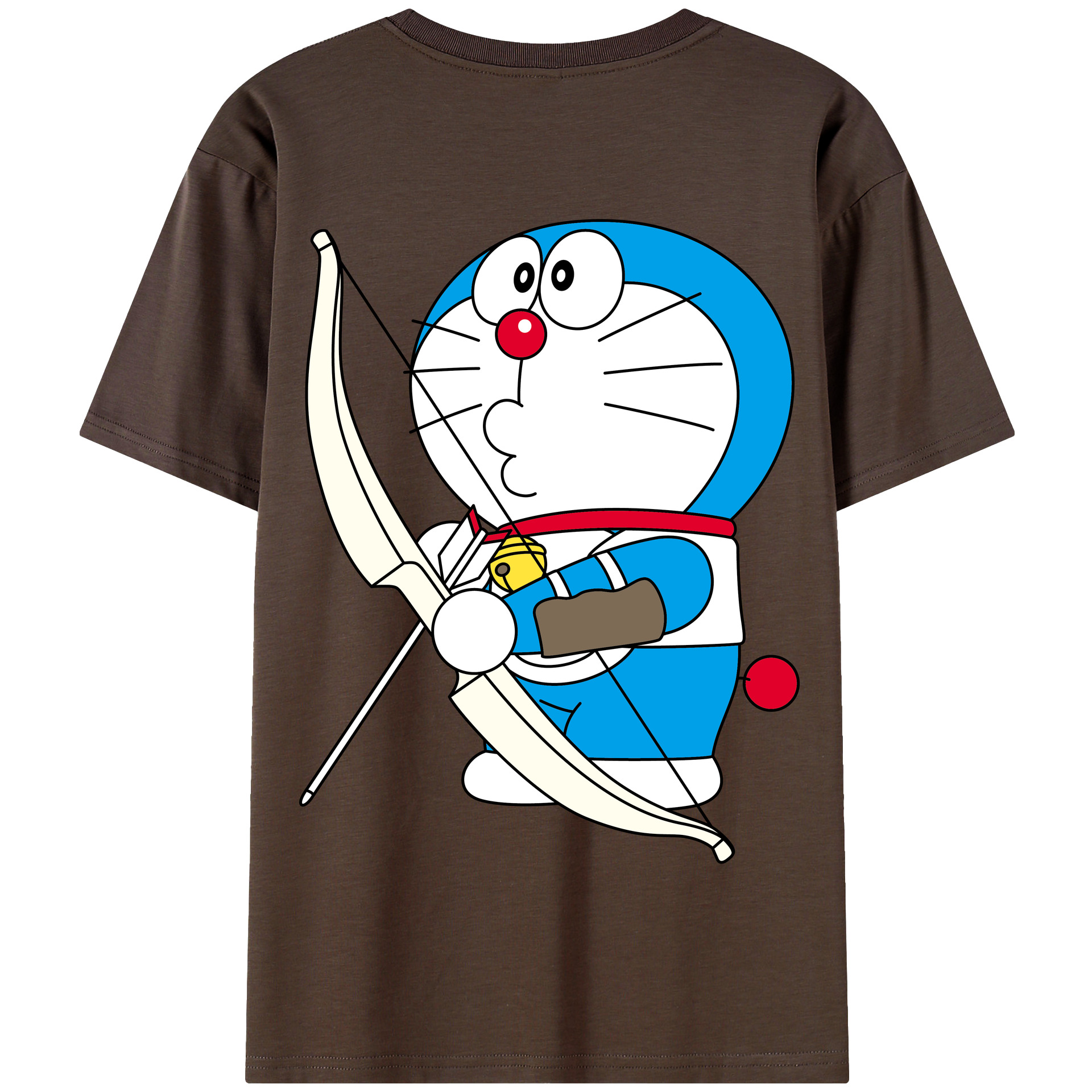 （画像用） ドラえもん Doraemon 綿100％半袖Tシャツ（背面プリント）