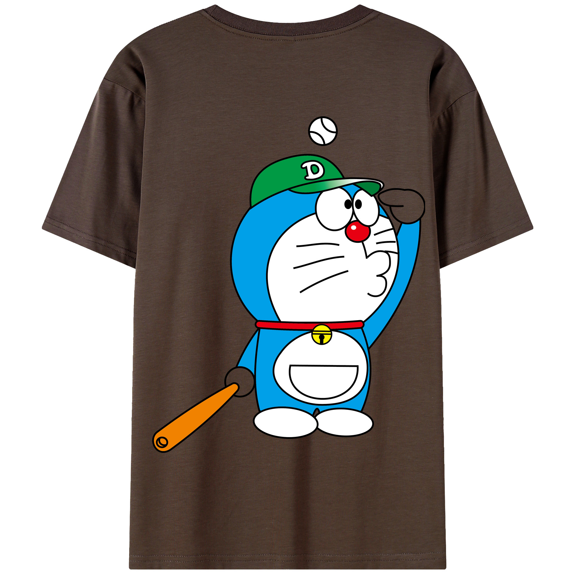 （画像用） ドラえもん Doraemon 綿100％半袖Tシャツ（背面プリント）