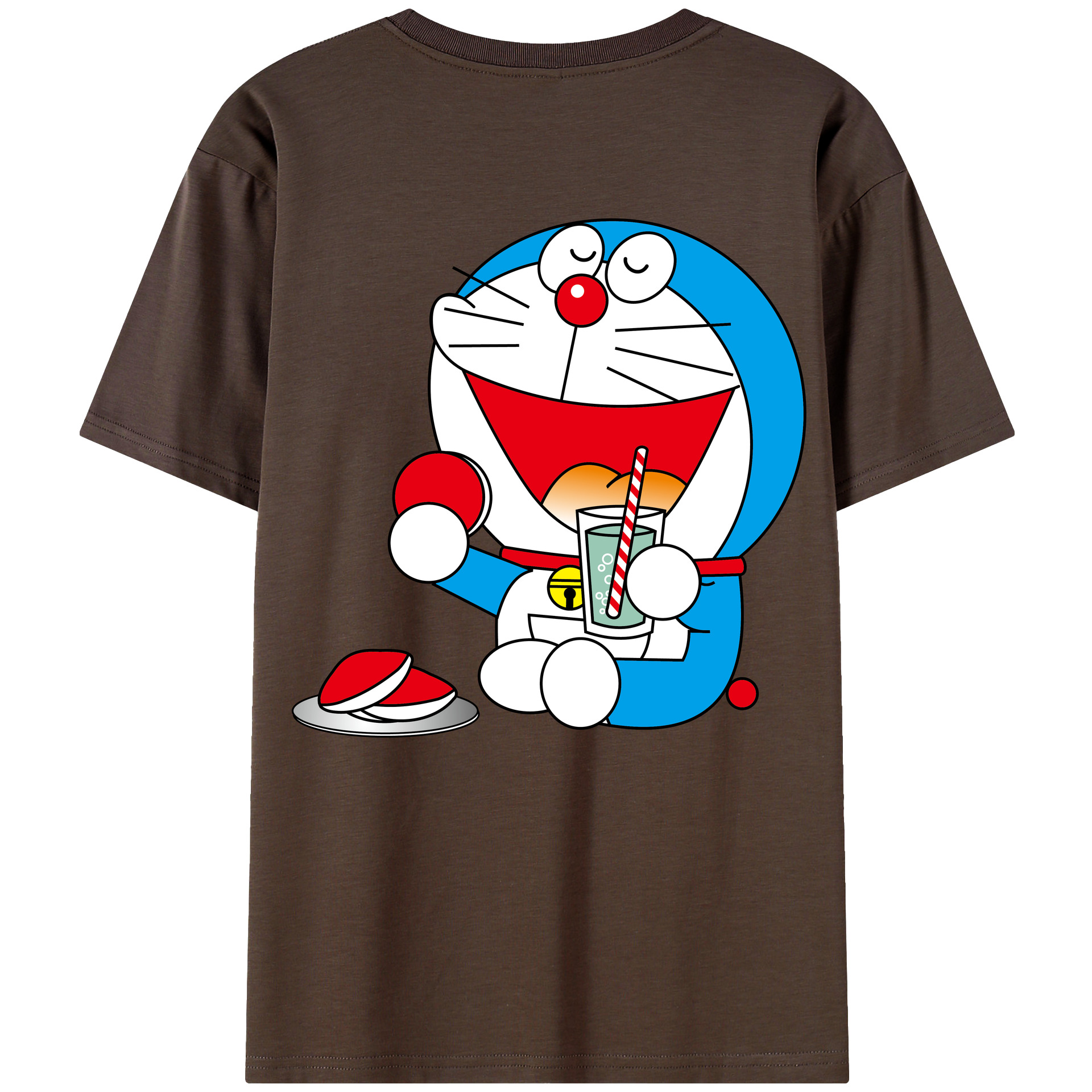 （画像用） ドラえもん Doraemon 綿100％半袖Tシャツ（背面プリント）