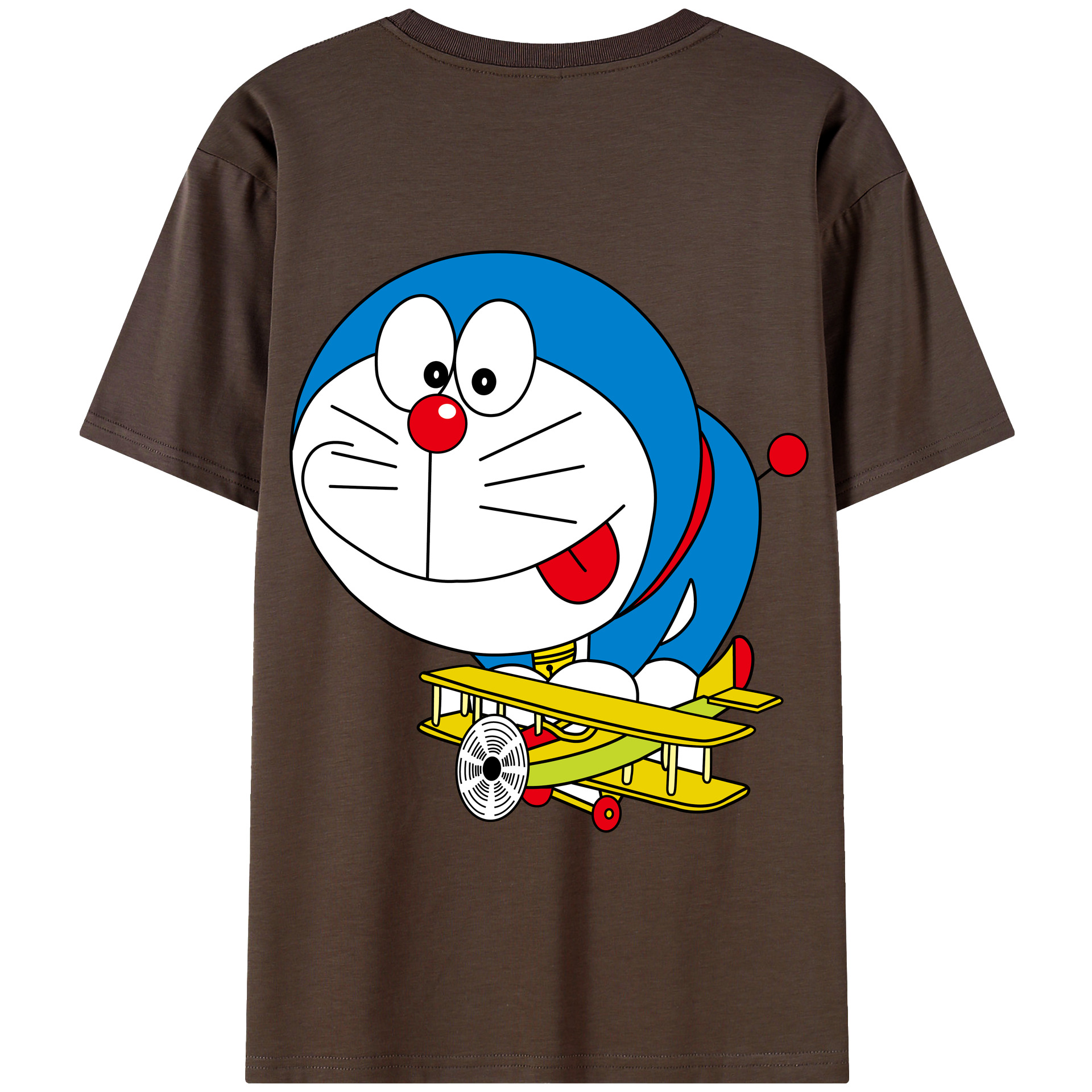 （画像用） ドラえもん Doraemon 綿100％半袖Tシャツ（背面プリント）